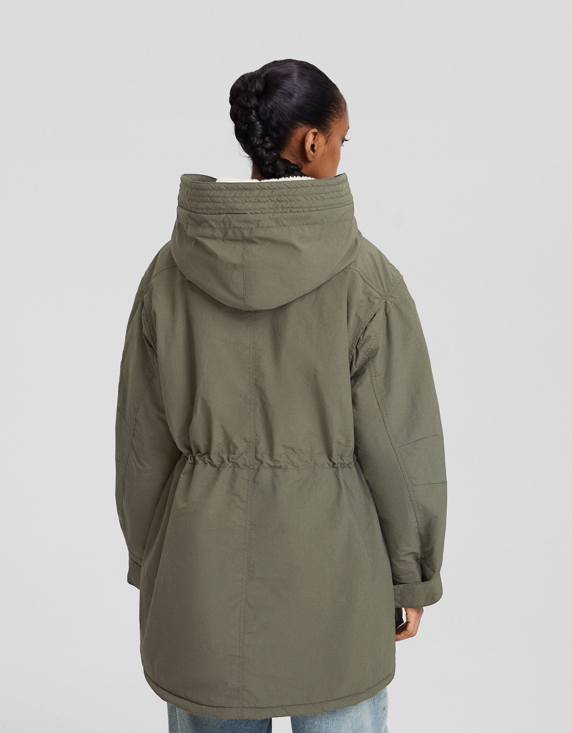 Parka courte bershka hot sale