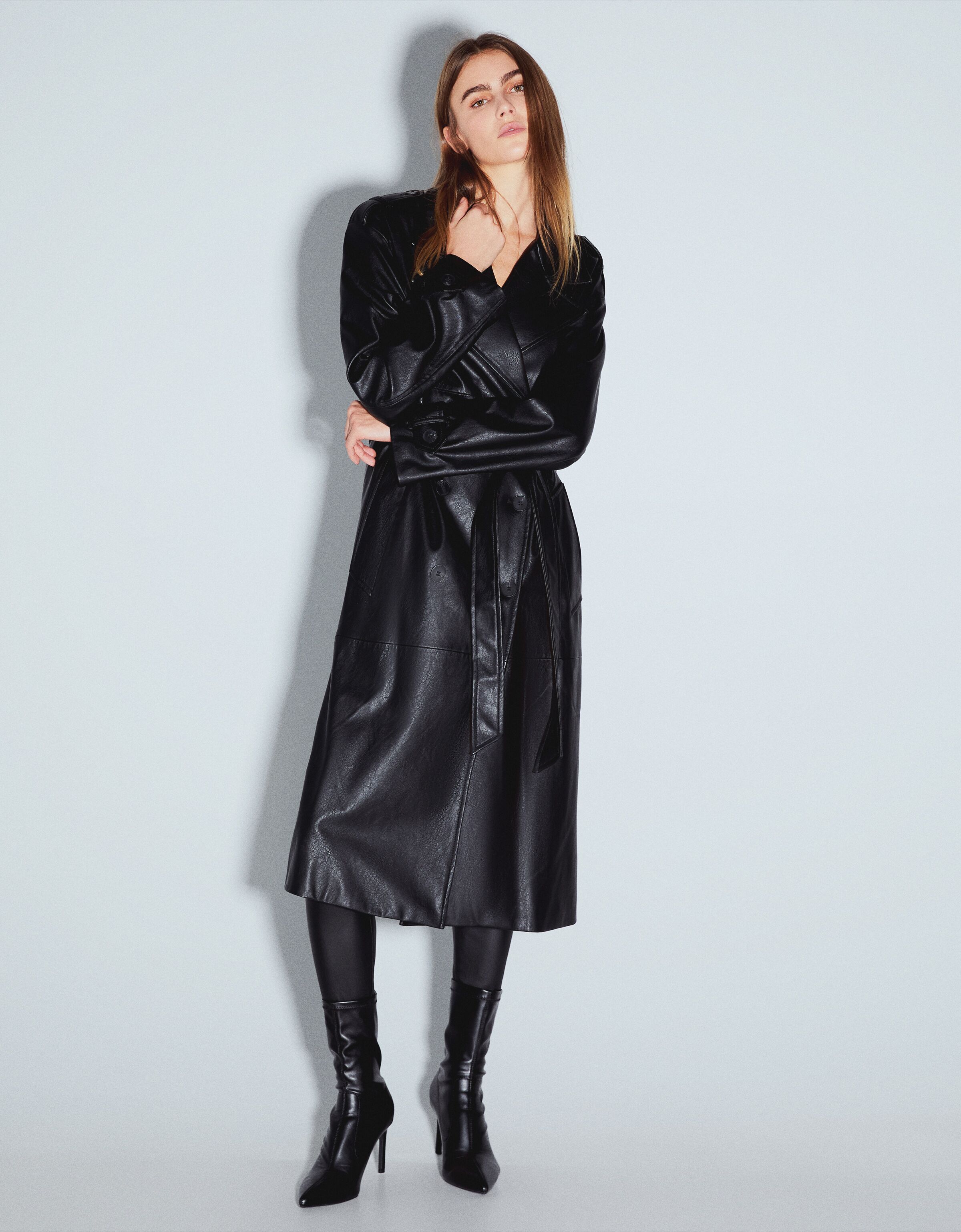 Bershka robe simili cuir sales