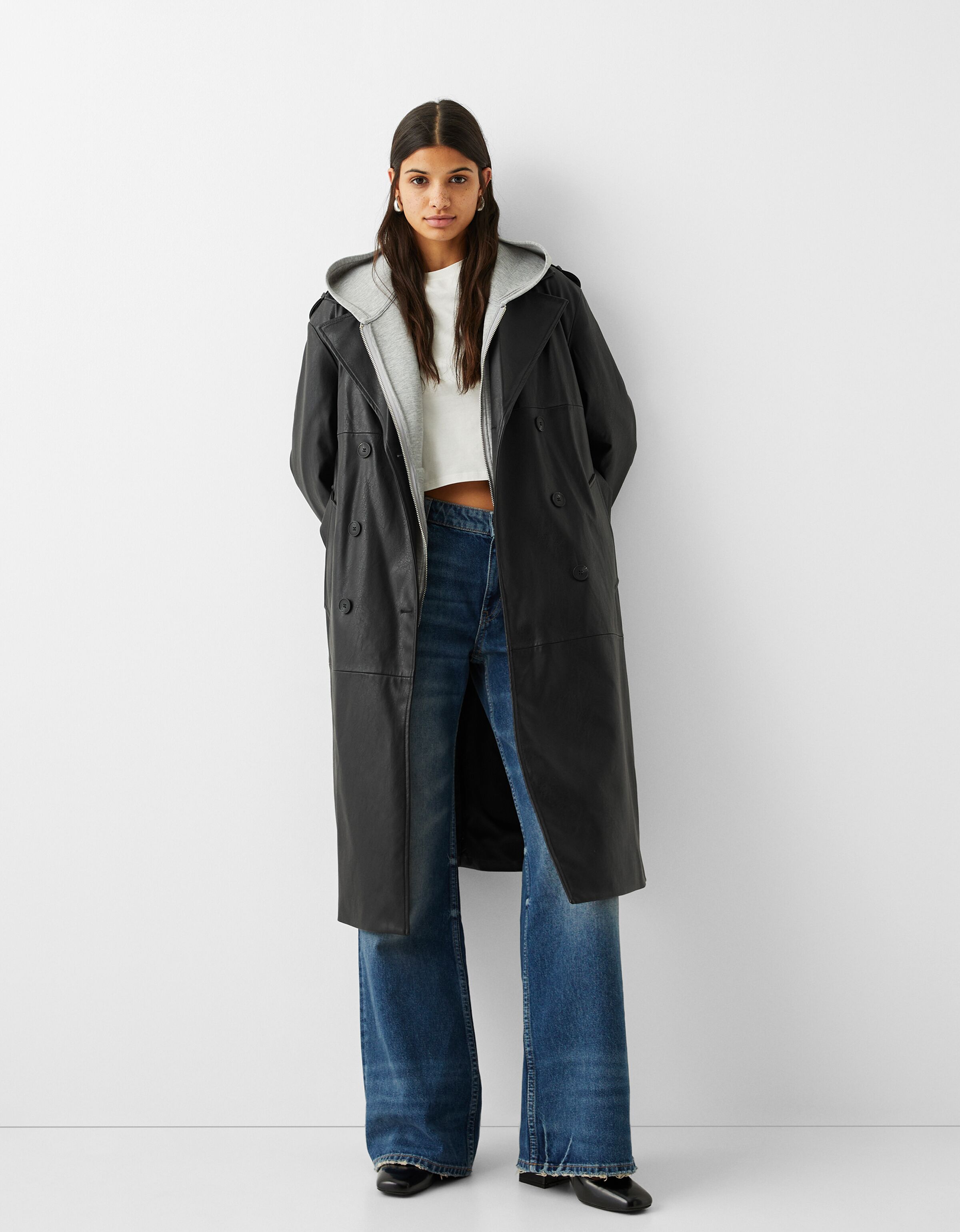 Bershka raincoat hot sale