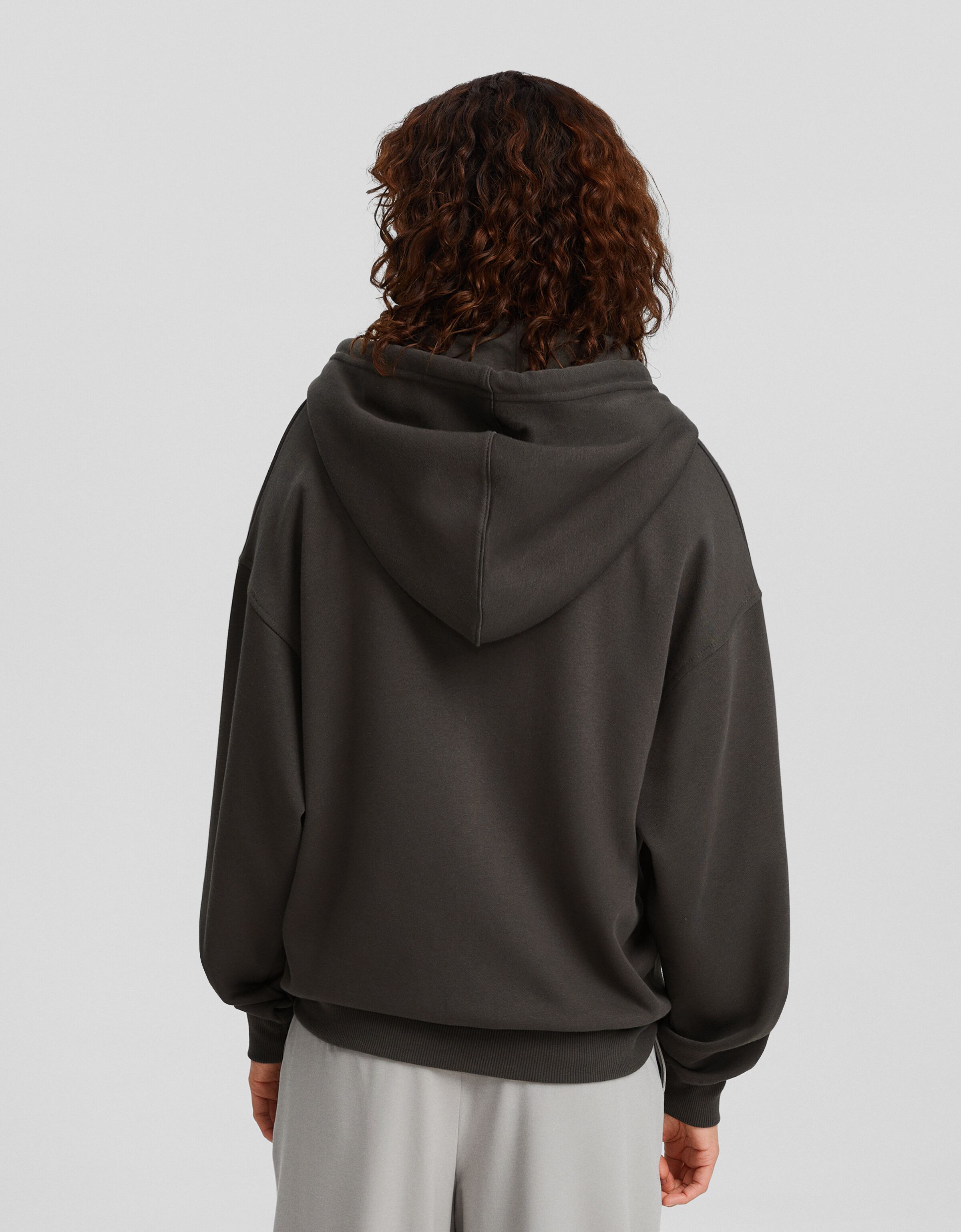 Oversized sale hoodie bershka