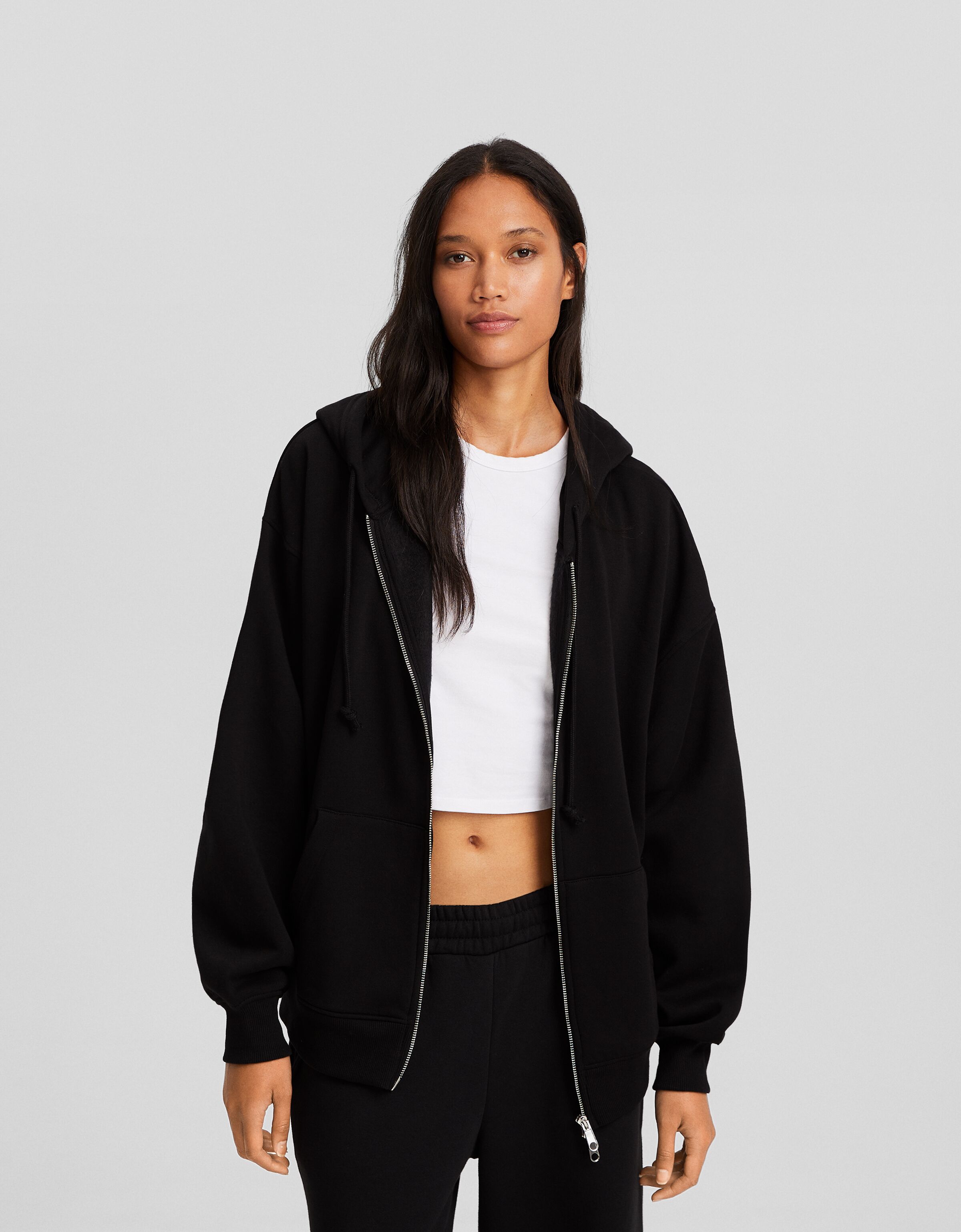 Oversized sales hoodie bershka