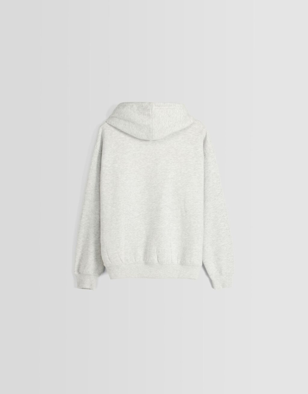 Sweat zippé capuche oversize-Gris-5