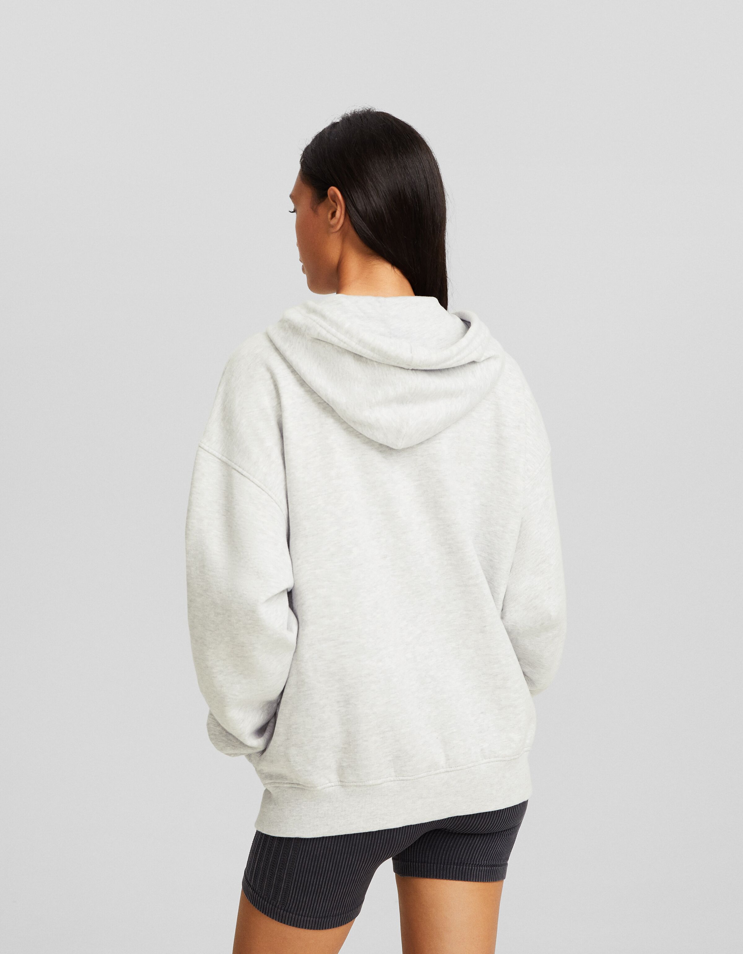 Oversize zip up hoodie