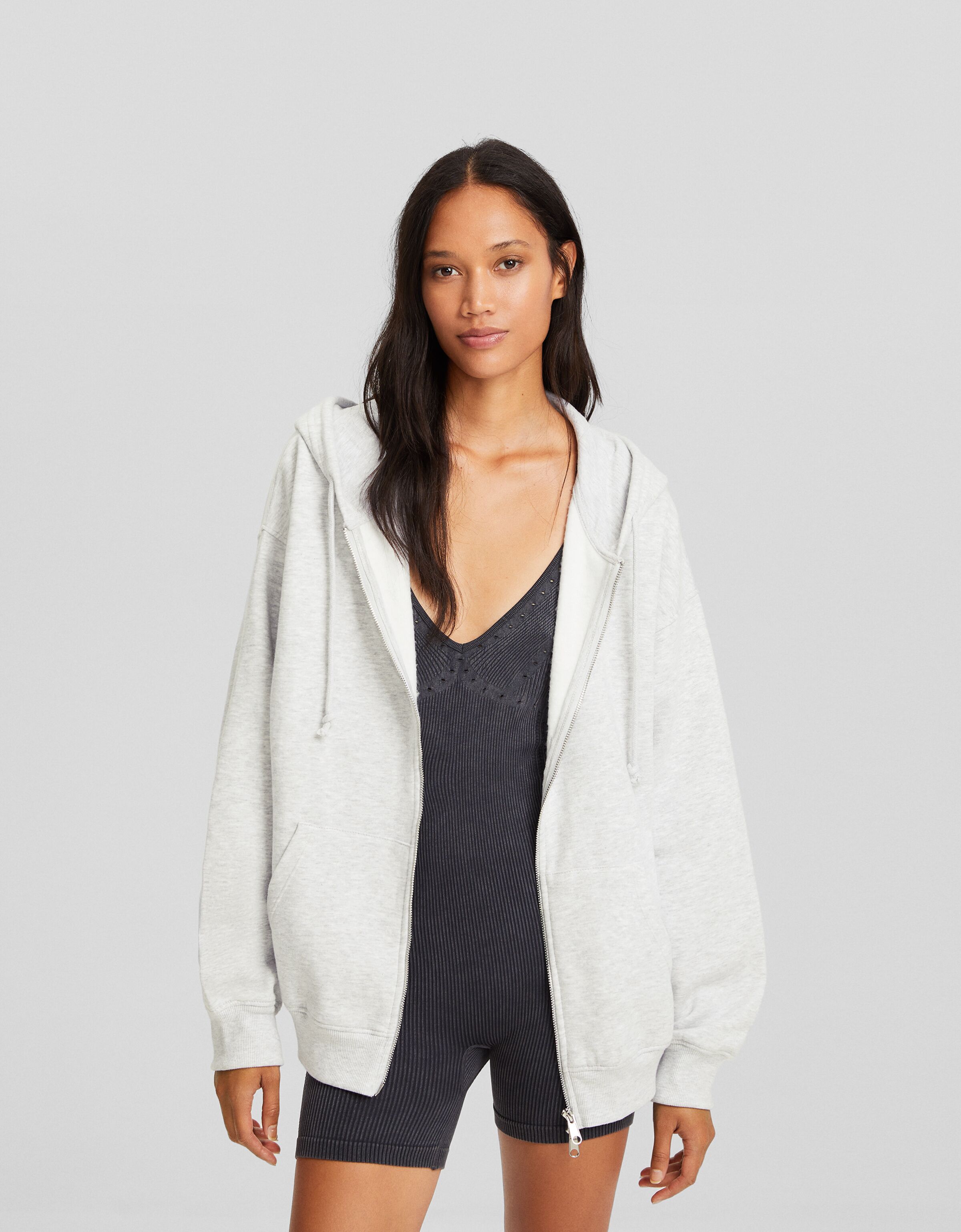 Oversized sale hoodie bershka