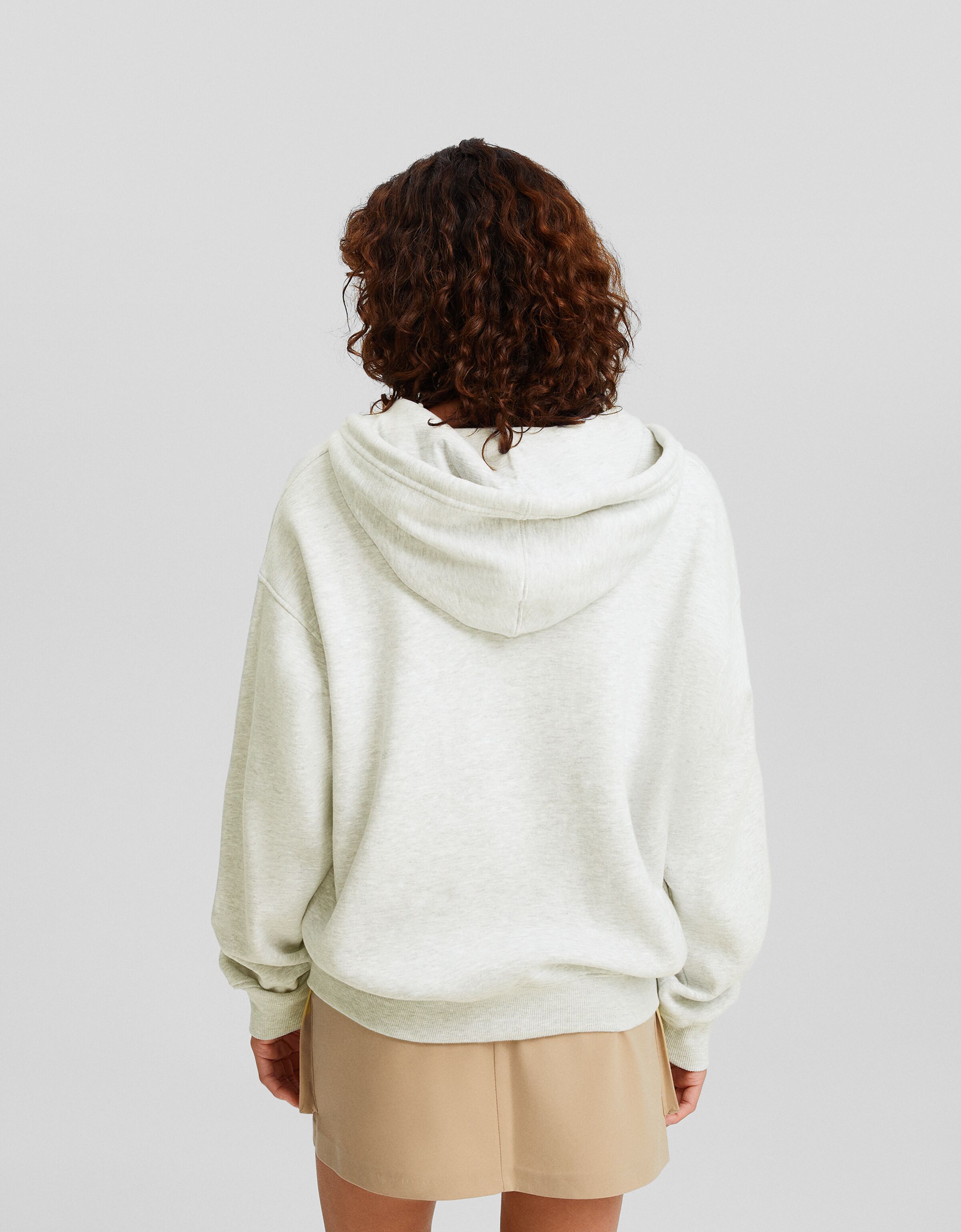 Oversized hoodie deals with skirt