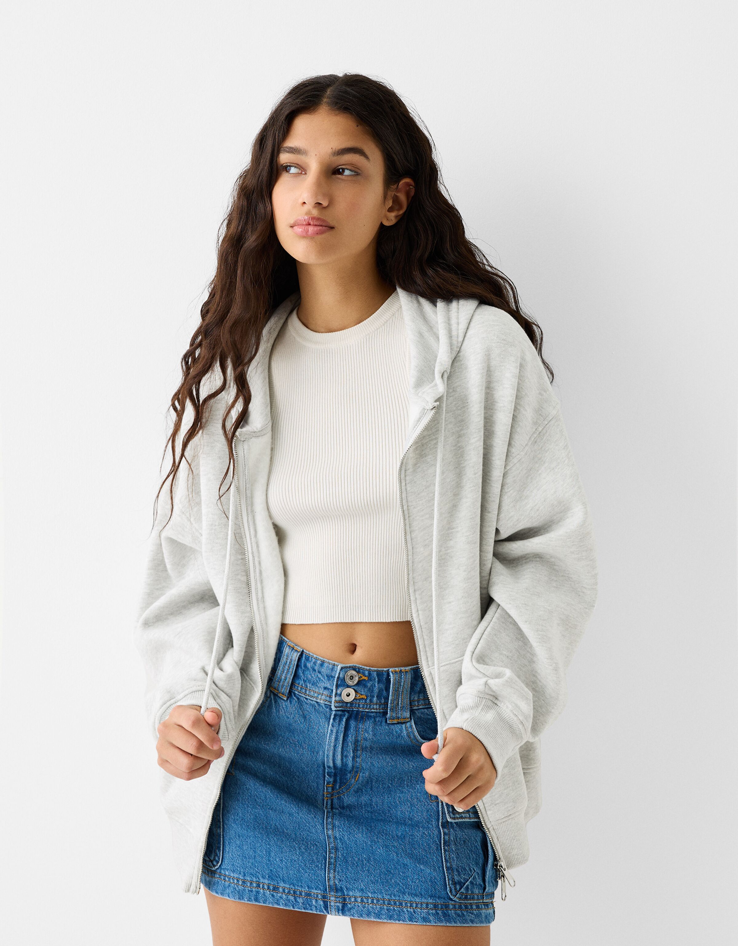 Bershka discount hoodie women's