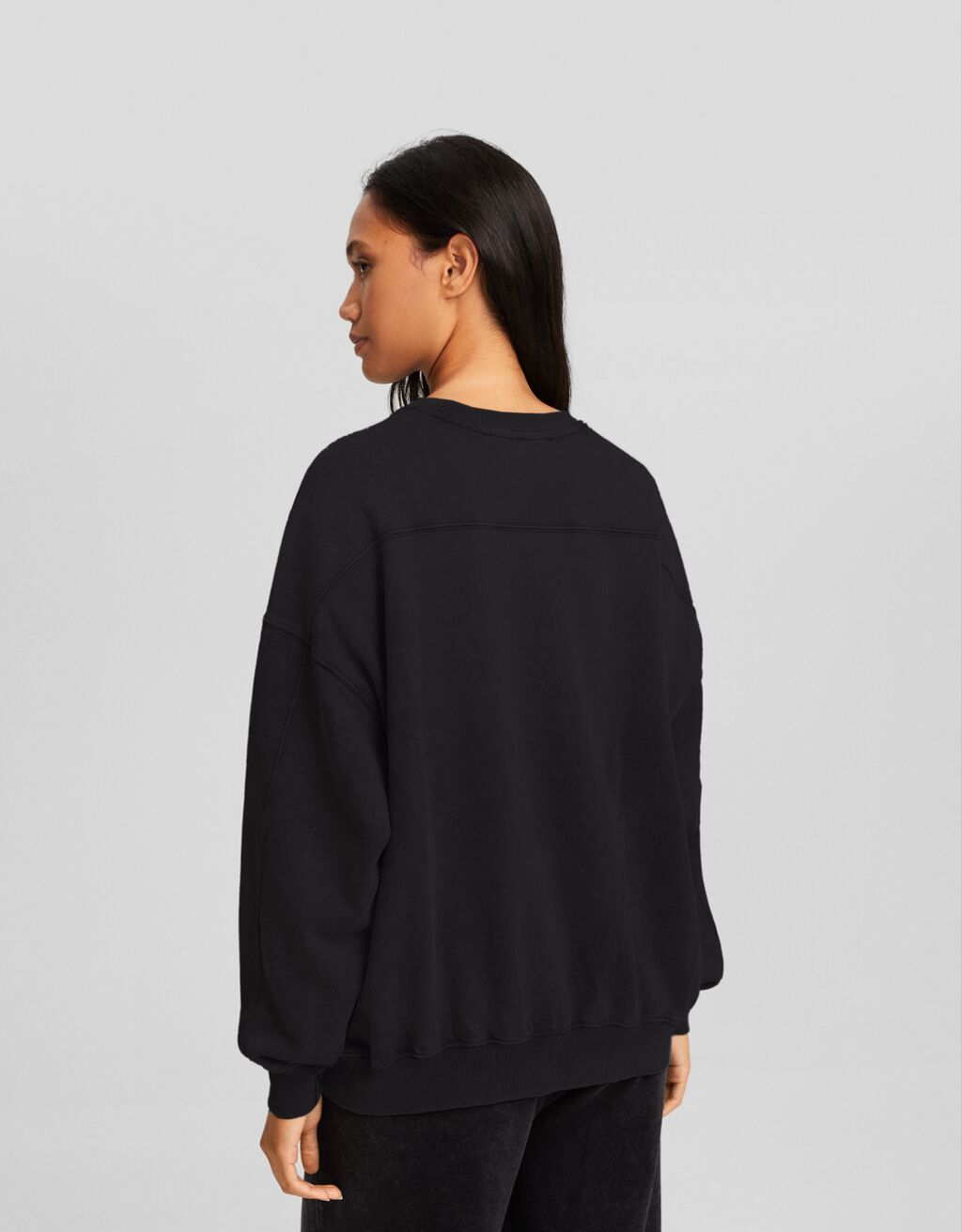 Oversized sweatshirt-Grey-1