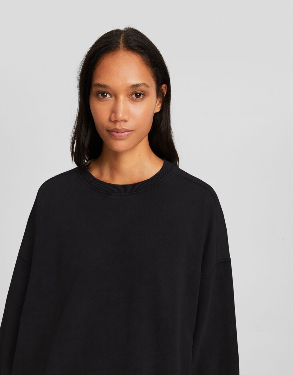 Oversized sweatshirt-Grey-2