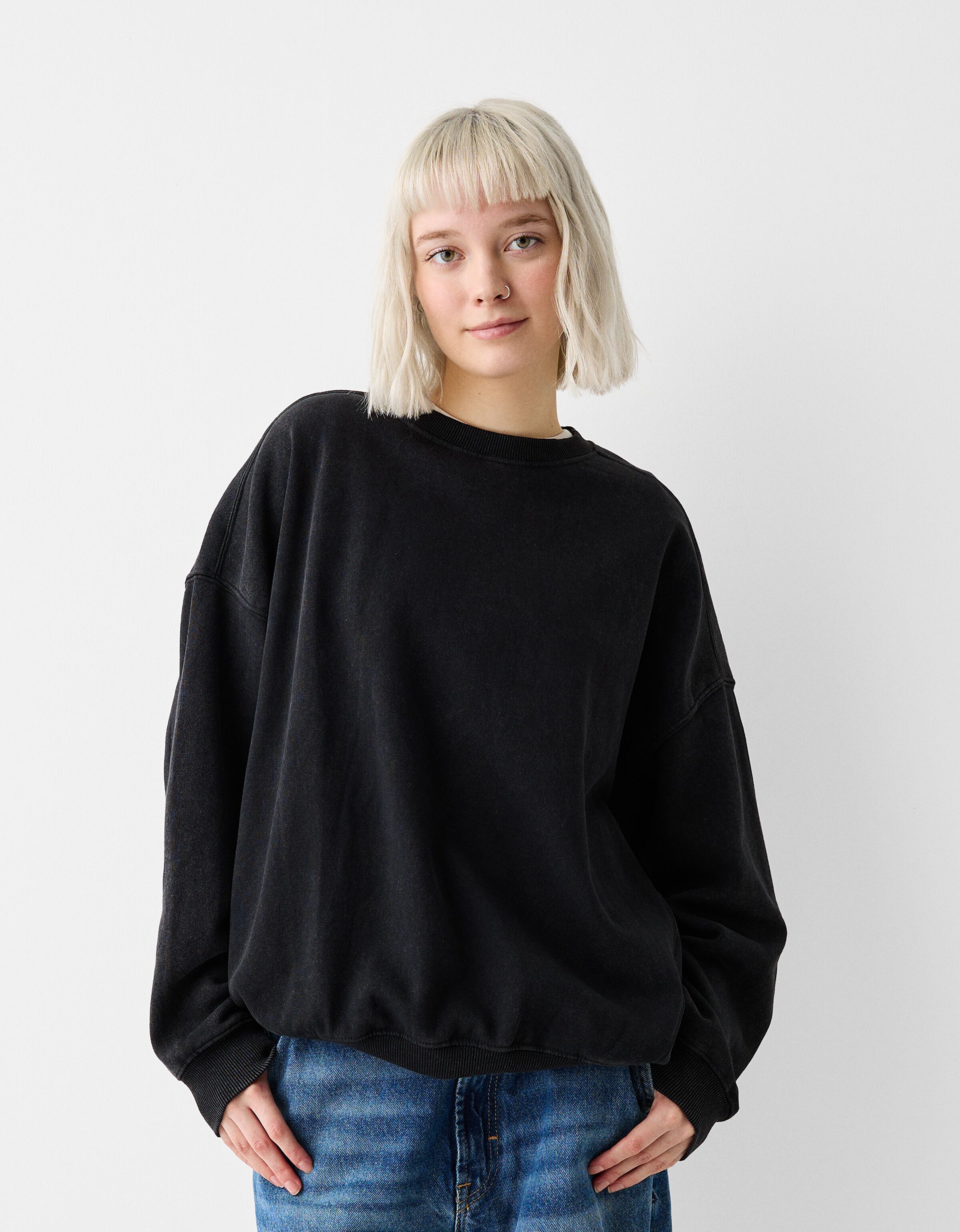 Oversized crewneck outlet