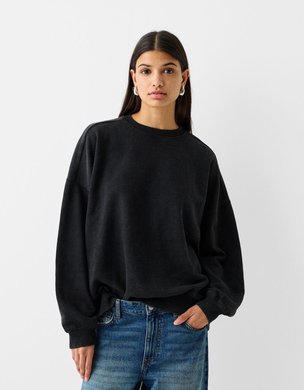 Bershka shop black sweatshirt