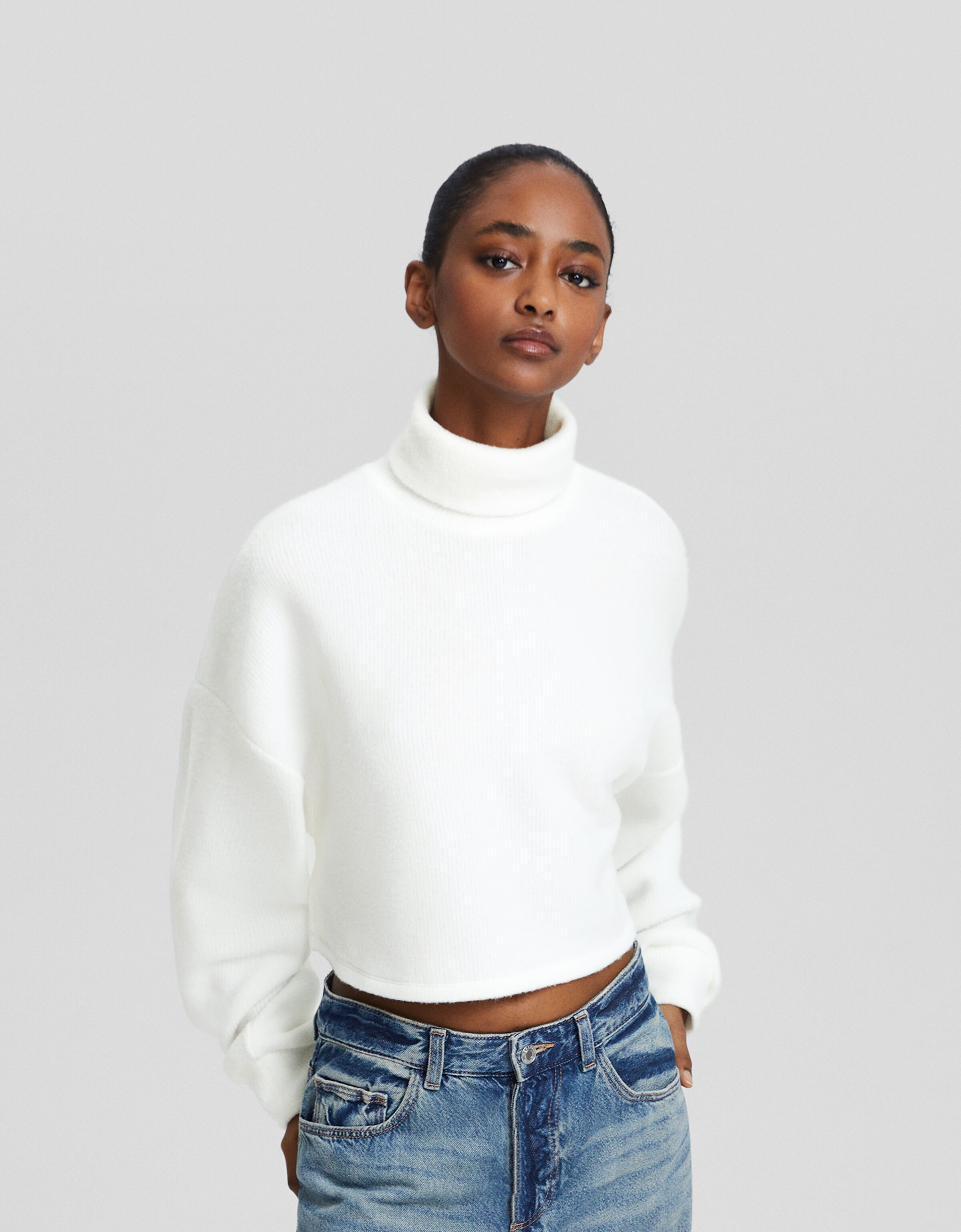 Maglia a collo alto Donna Bershka