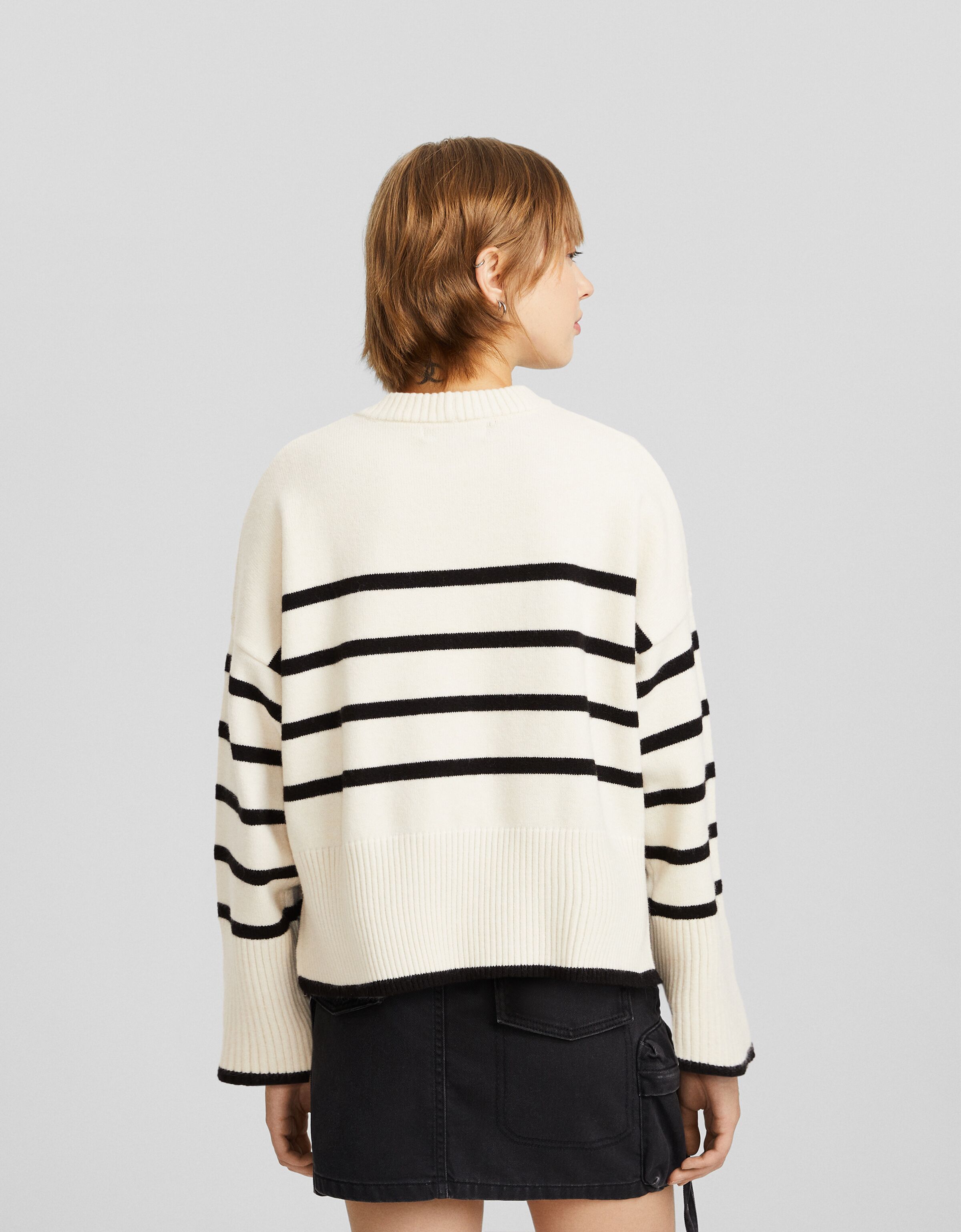 Bershka striped sweater shop