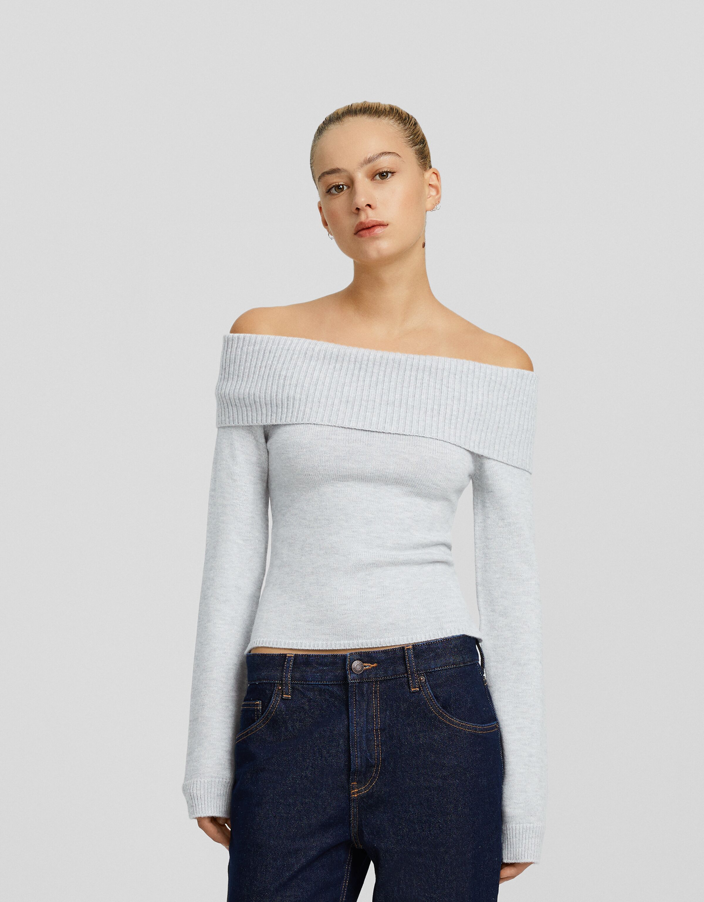 Bardot sweater top