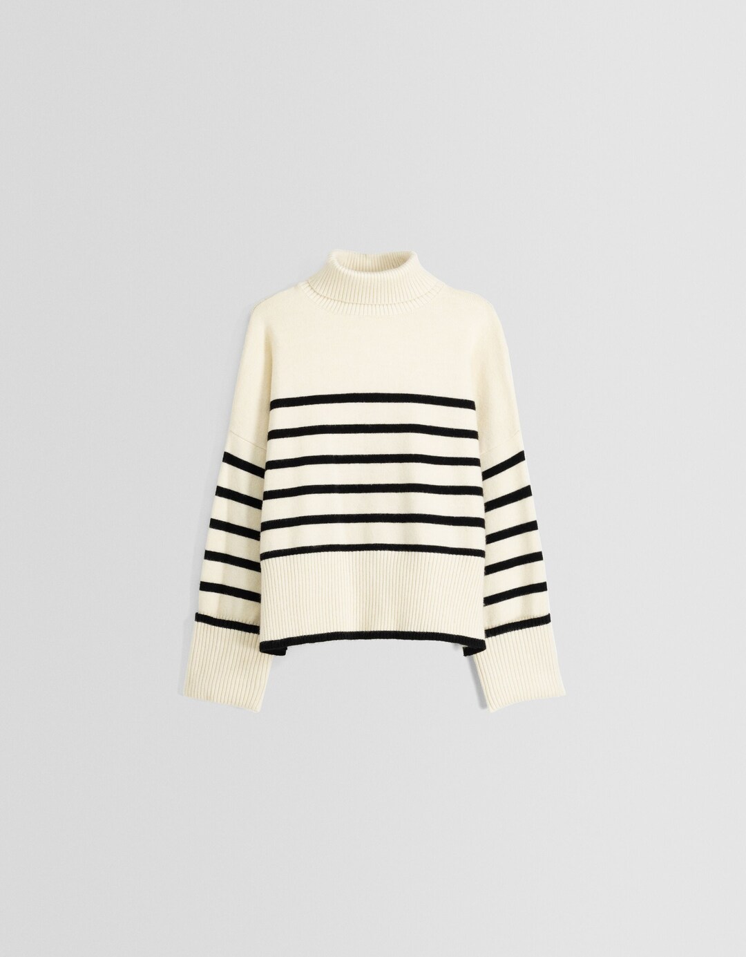 Jersey cuello subido rayas