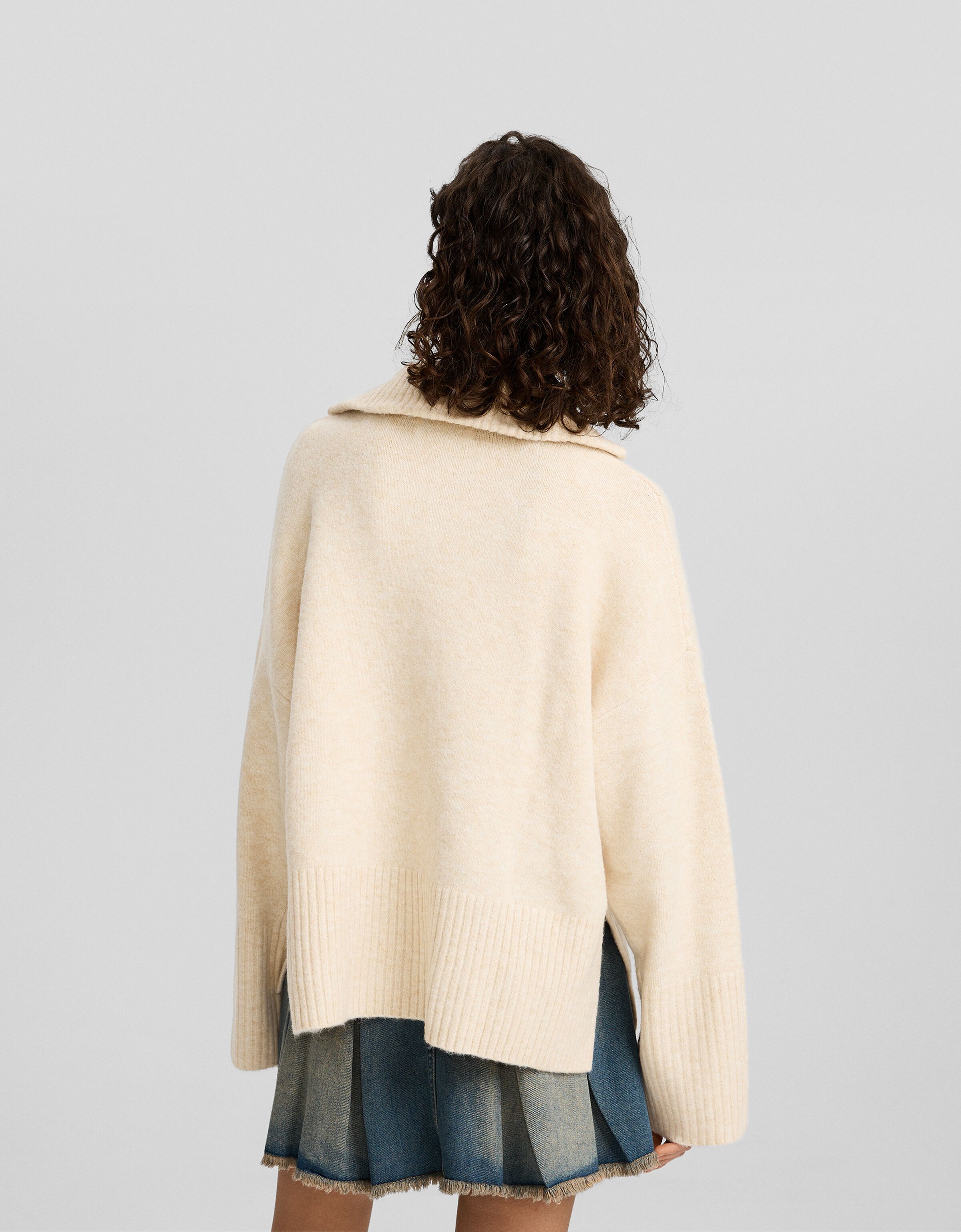 Bershka high neck oversized on sale sweater