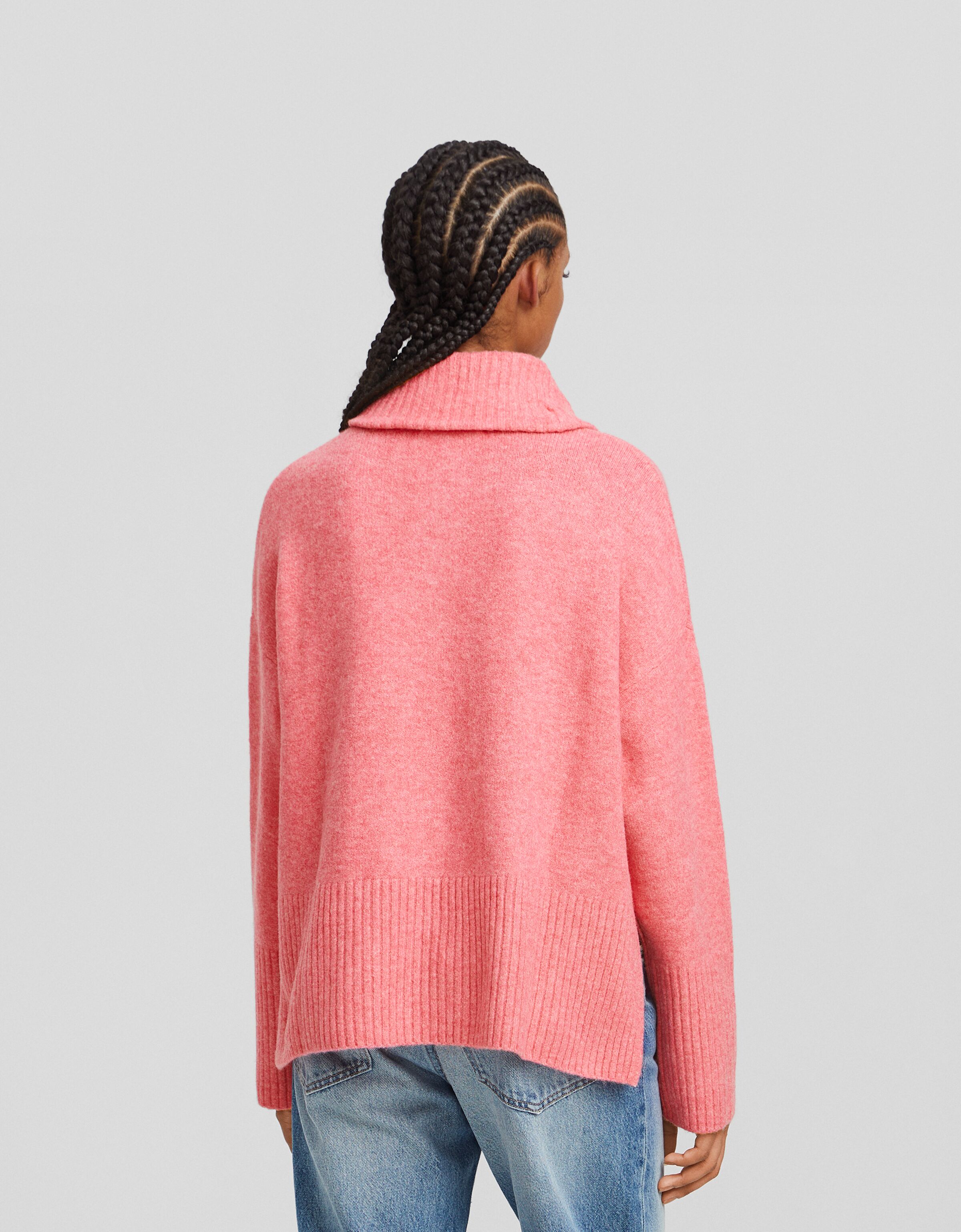 Maglia online rosa bershka
