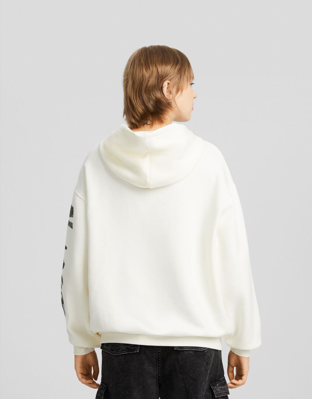 هودي قياس كبير بطبعةNew York-أبيض-1