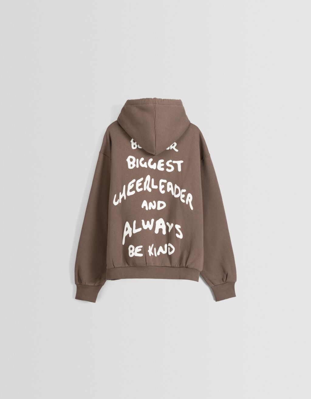 Sweat capuche imprimé-Marron-5