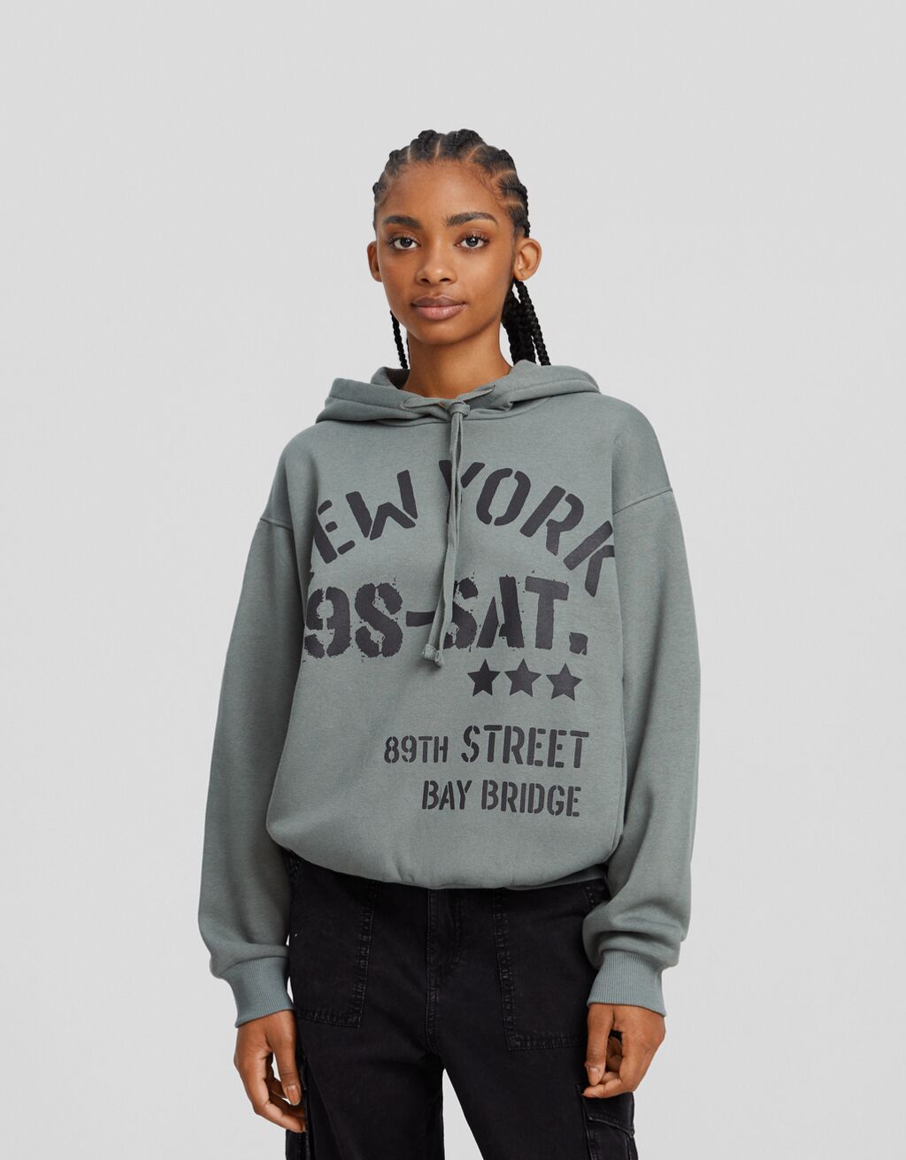 Suadoiro capucha estampado-Caqui-0