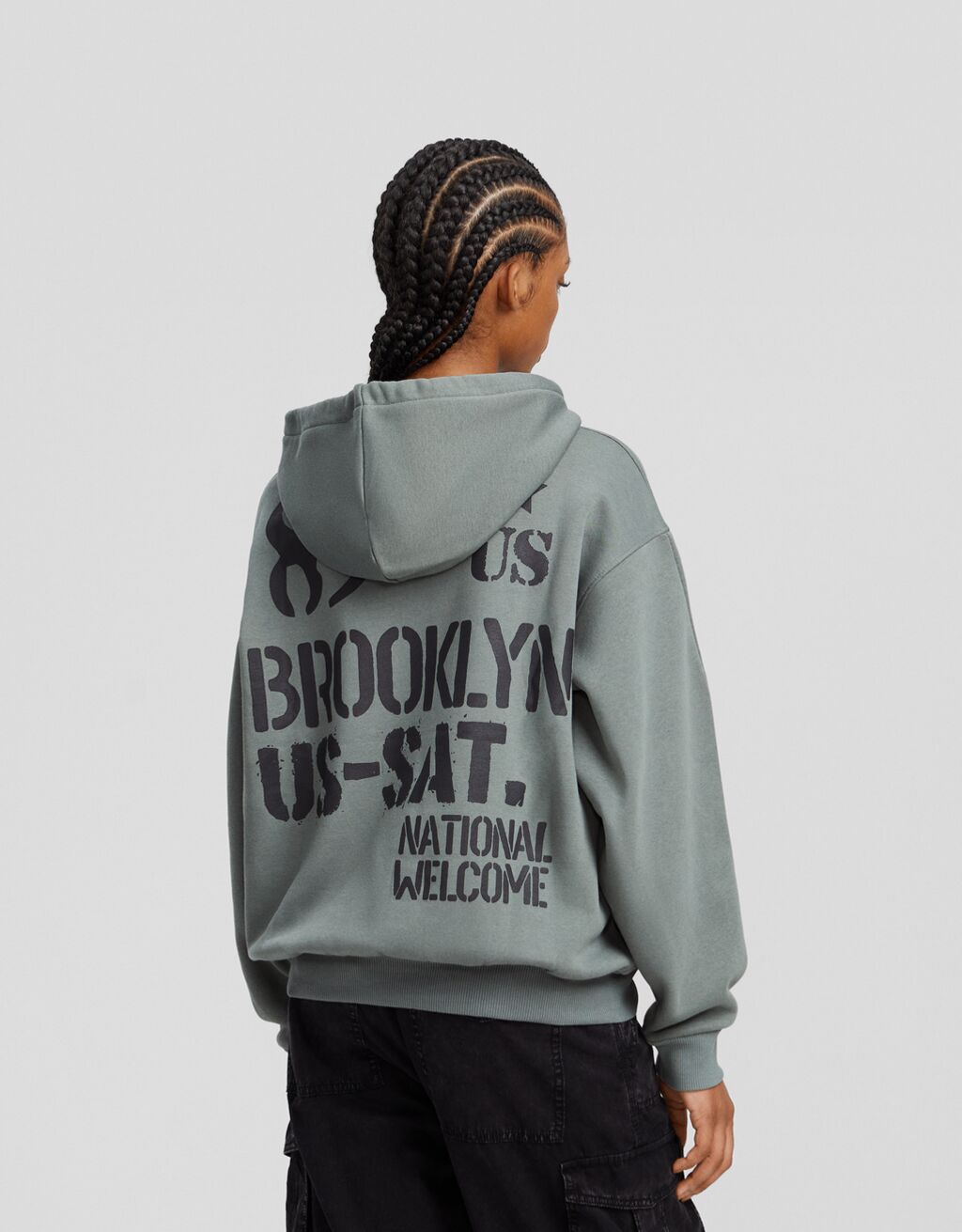 Suadoiro capucha estampado-Caqui-1