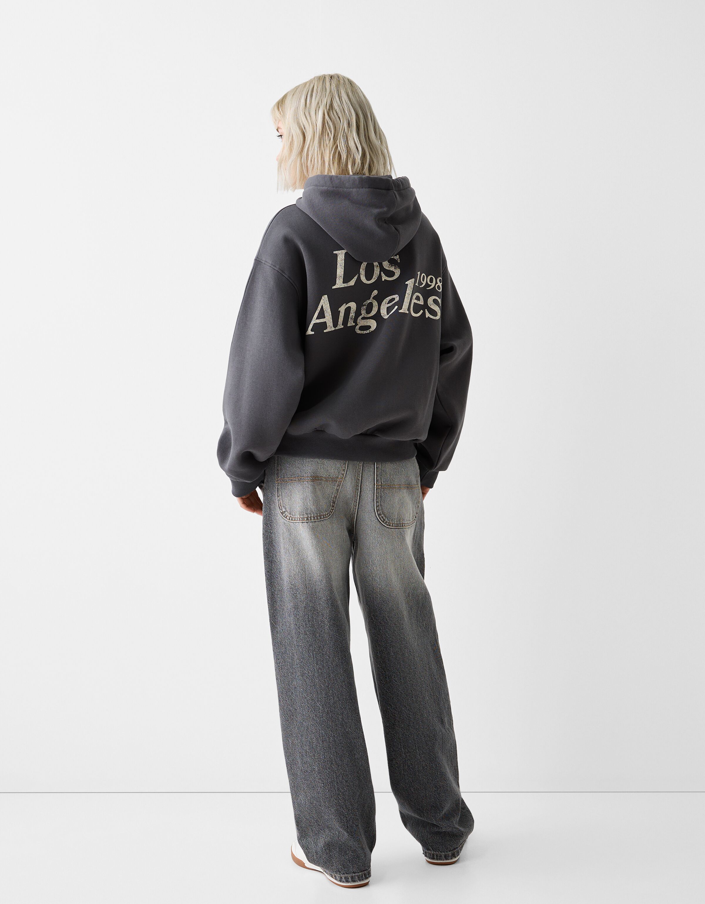 Sudadera capucha print Lo m s vendido BSK Teen Bershka