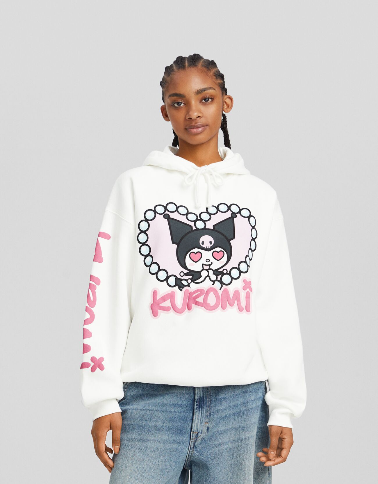 Long hoodie best sale bershka