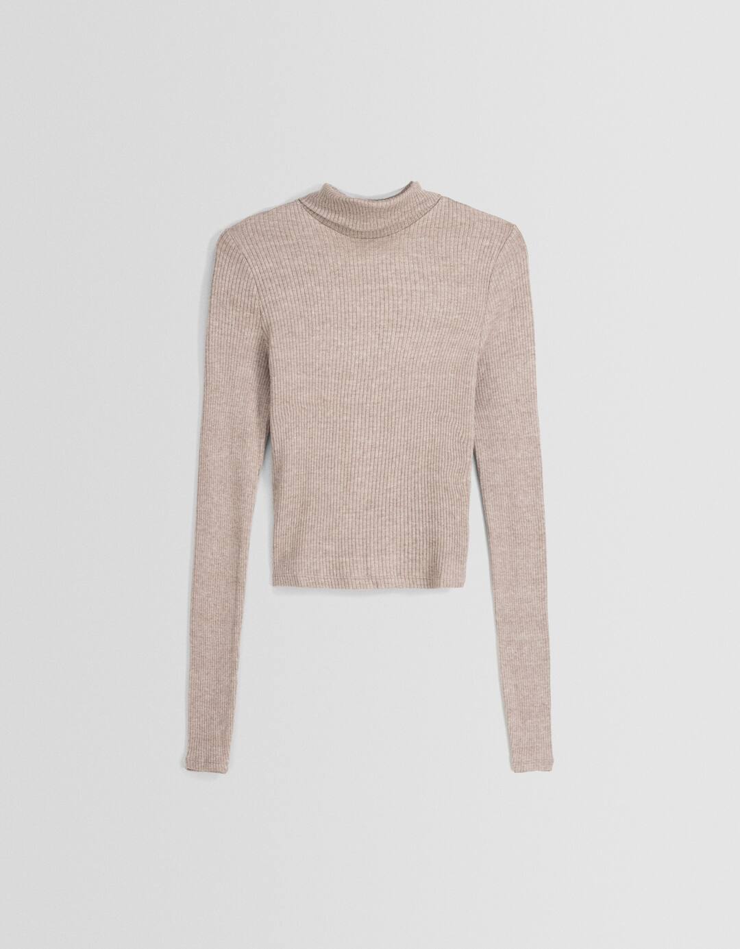 Raised neck jumper