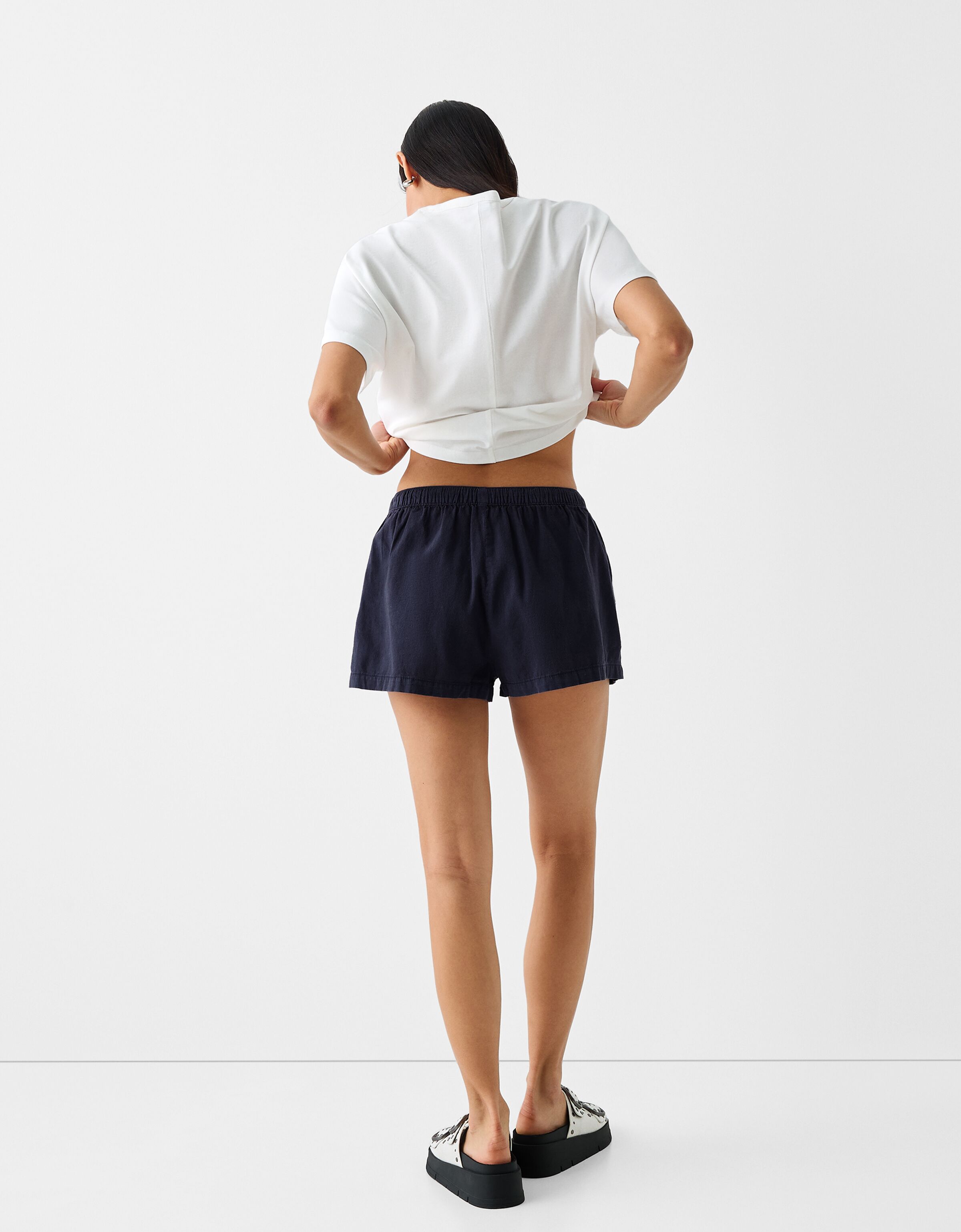 Short goma cintura shop