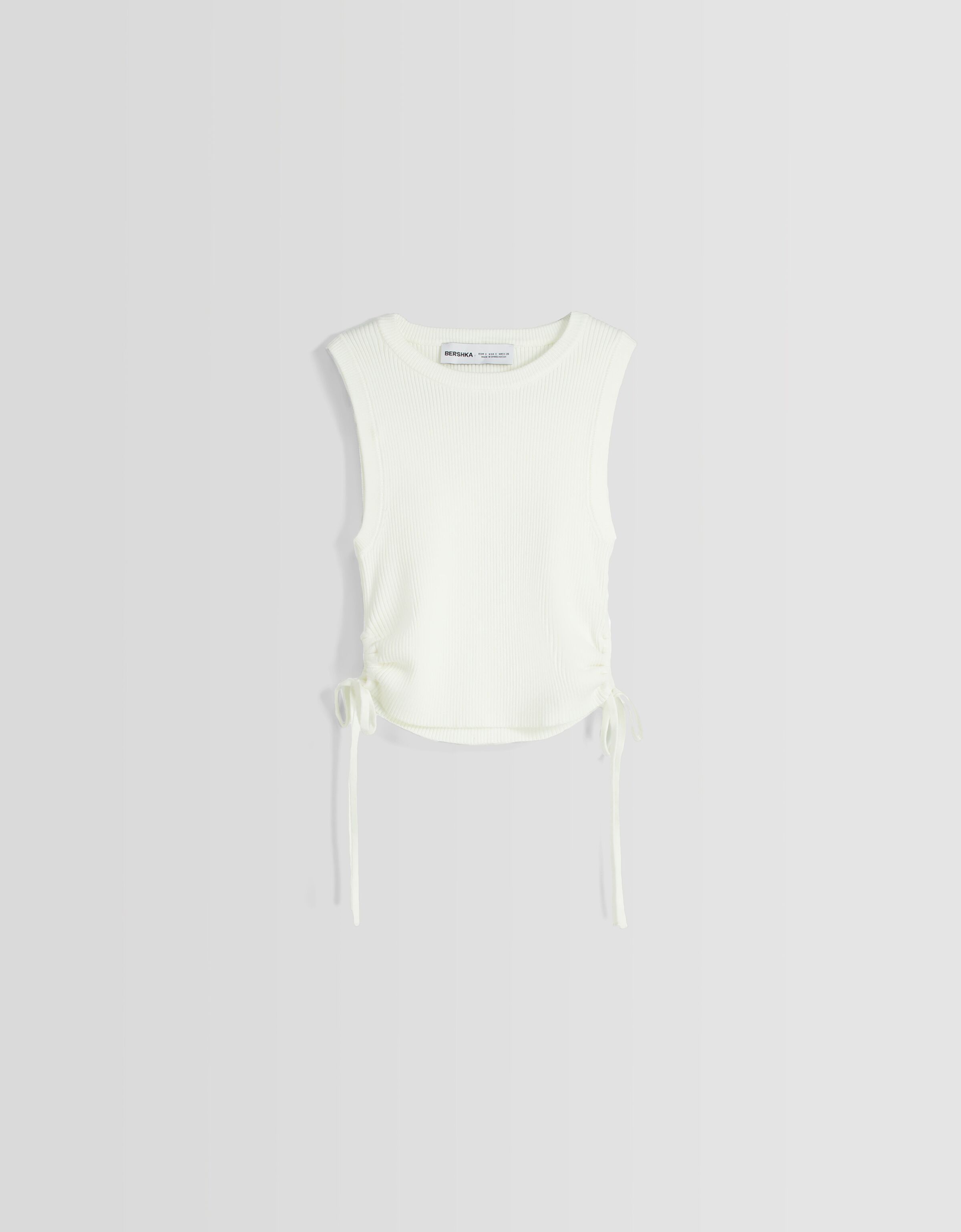 Top sin mangas punto frunce lazada Camisetas y tops BSK Teen