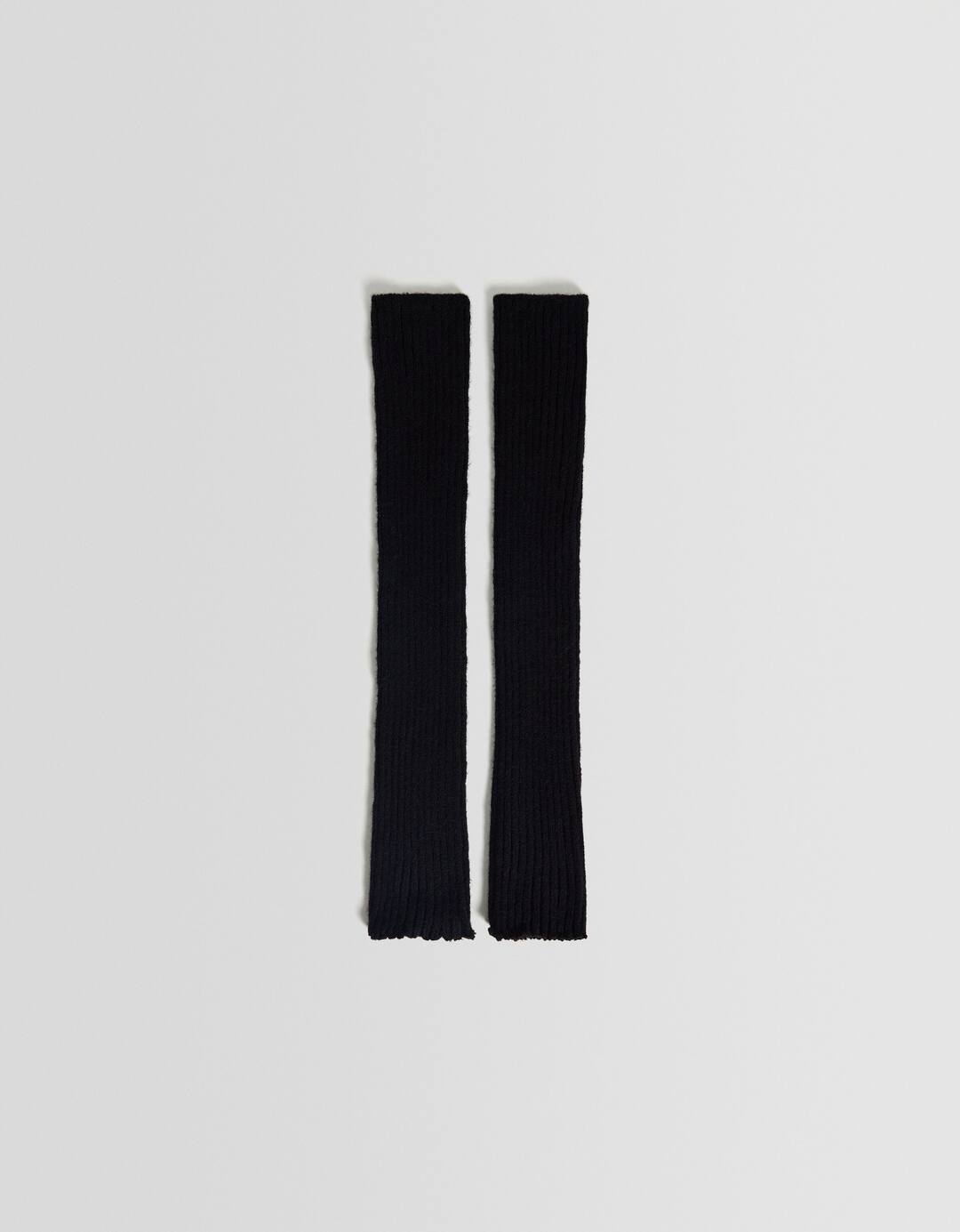 Knit leg warmers