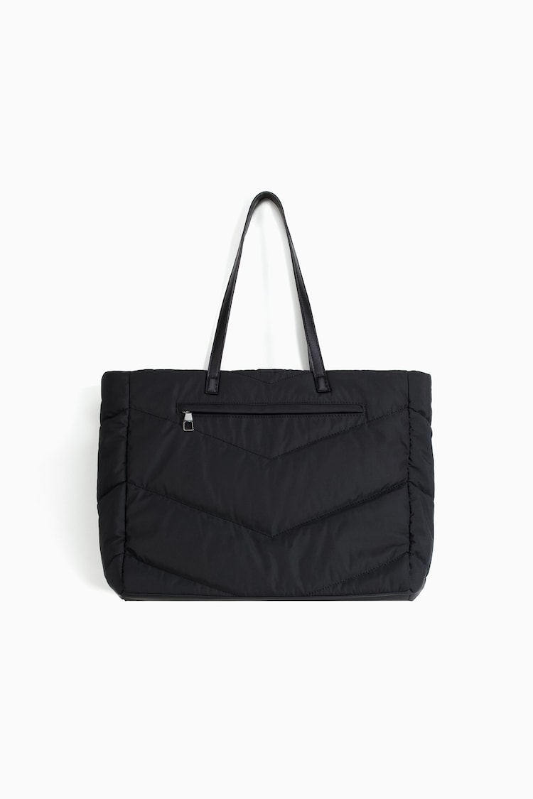 Technical tote bag with zippers