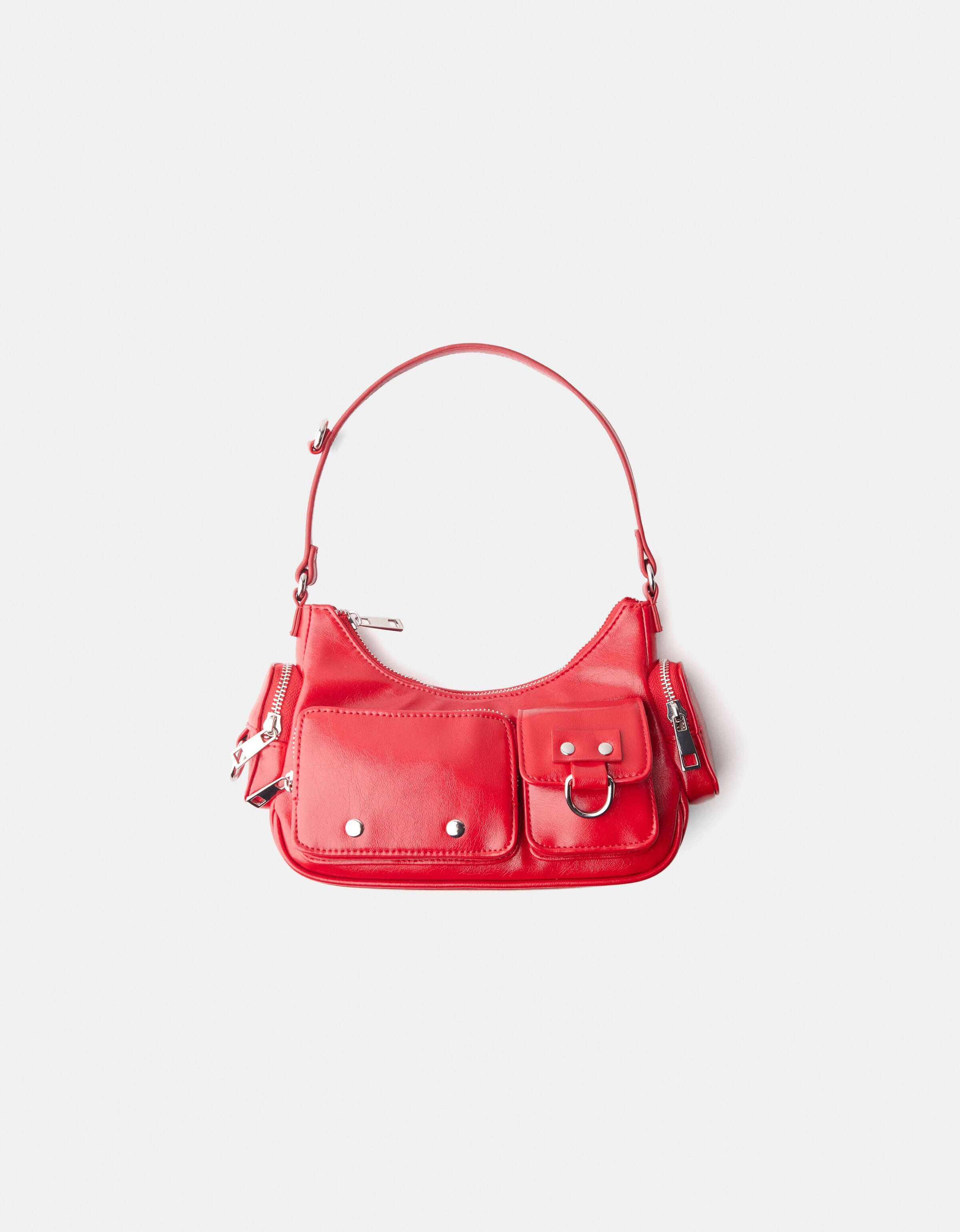 Multi pocket shoulder bag Women Bershka