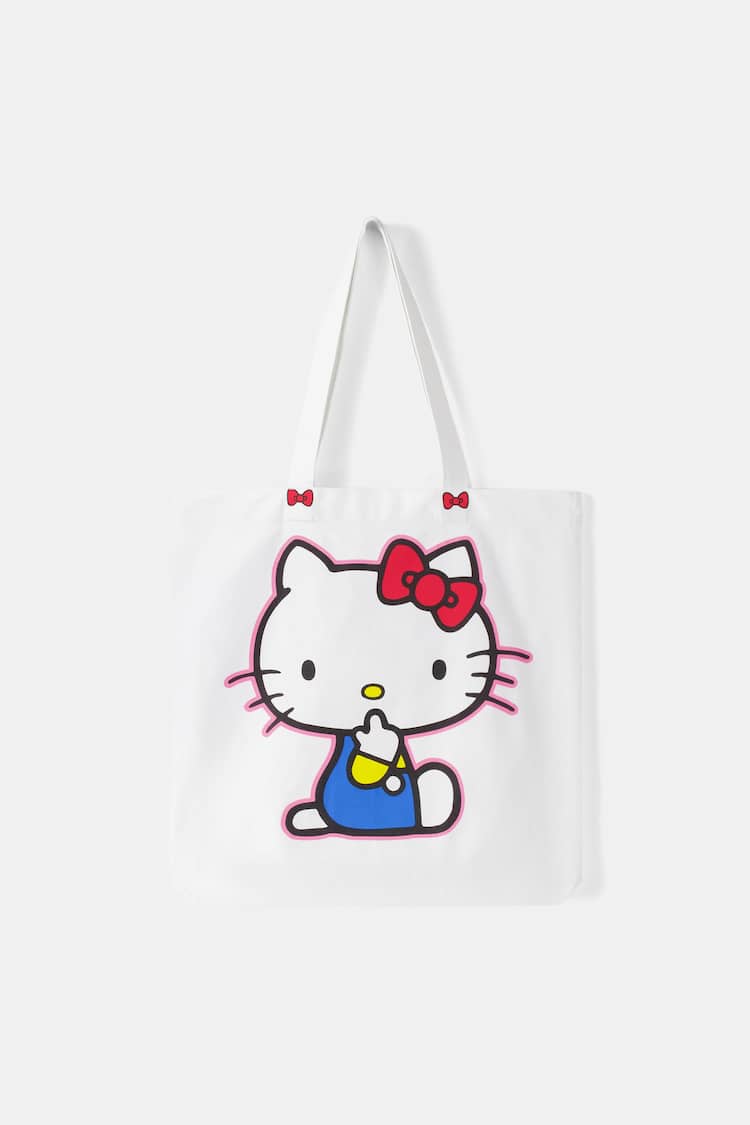 თოუთ ჩანთა Hello Kitty-ის პრინტით