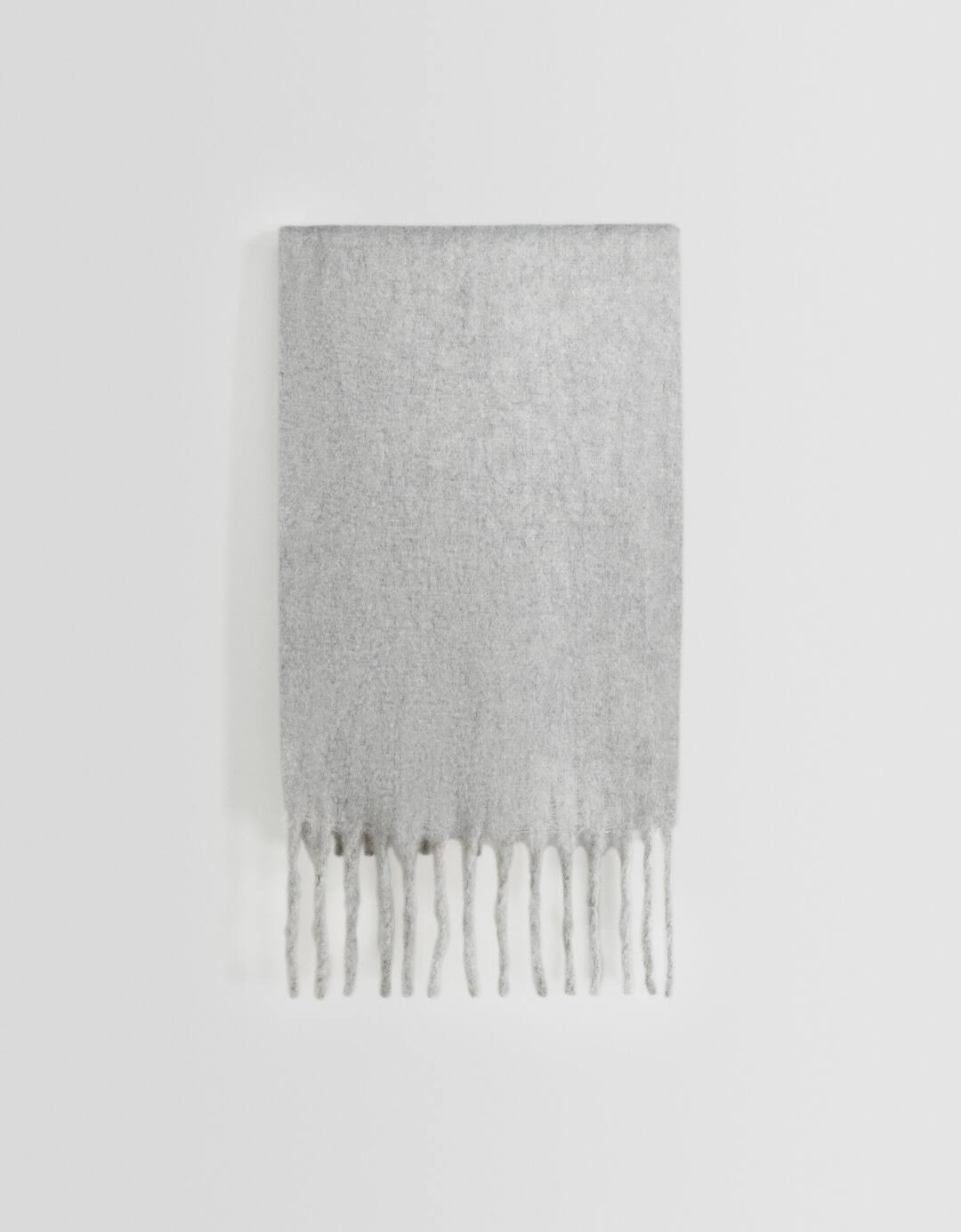 Solid-coloured scarf