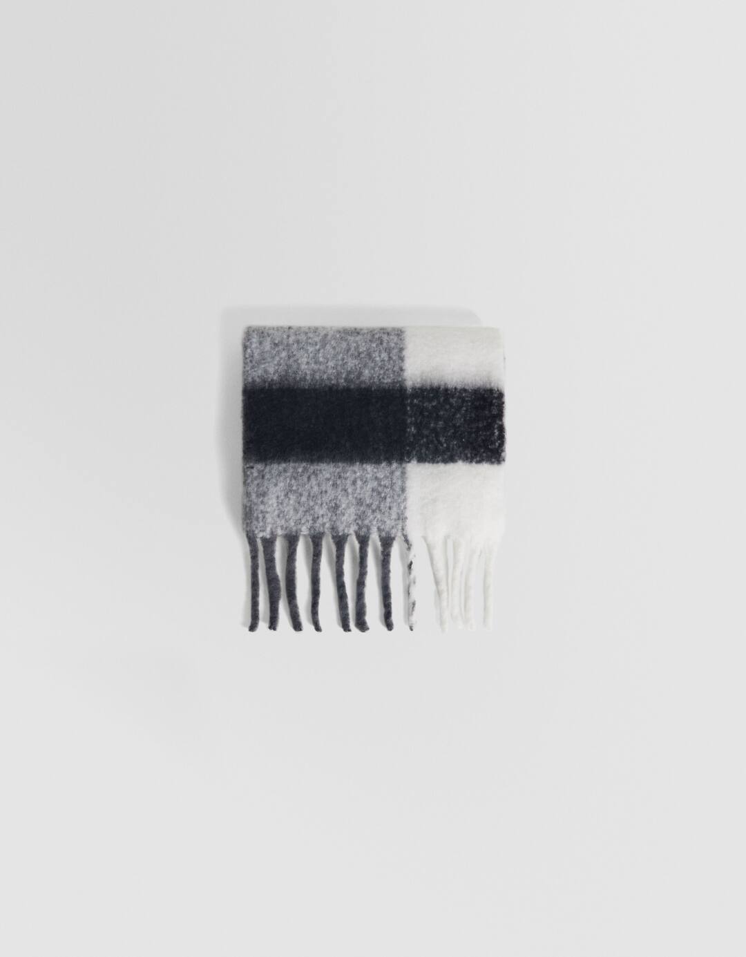 Checked scarf