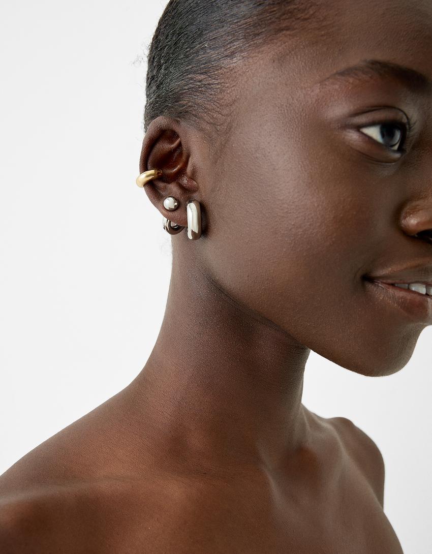 طقم من 8 أقراط أساور أذن سيجنتشر إيديشن-فضي-1