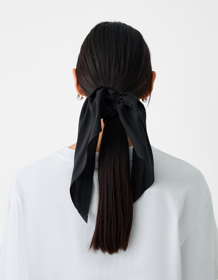 طقم من 2 ربطة شعر بطبعة حيوانية-أسود-1