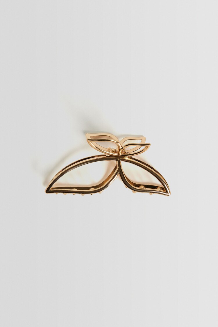 Metallic butterfly clip
