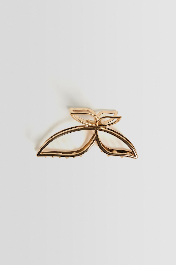 Metallic butterfly clip