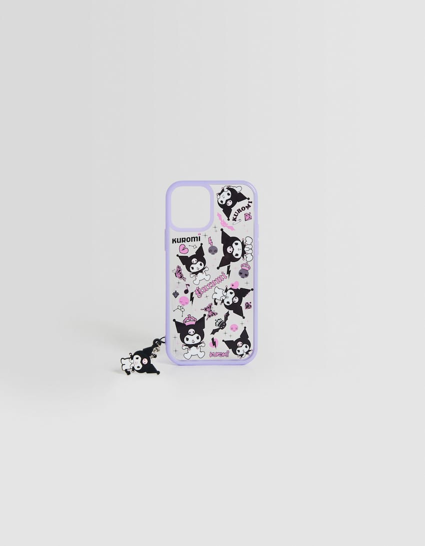 Kuromi charm mobile phone case-Violet-0