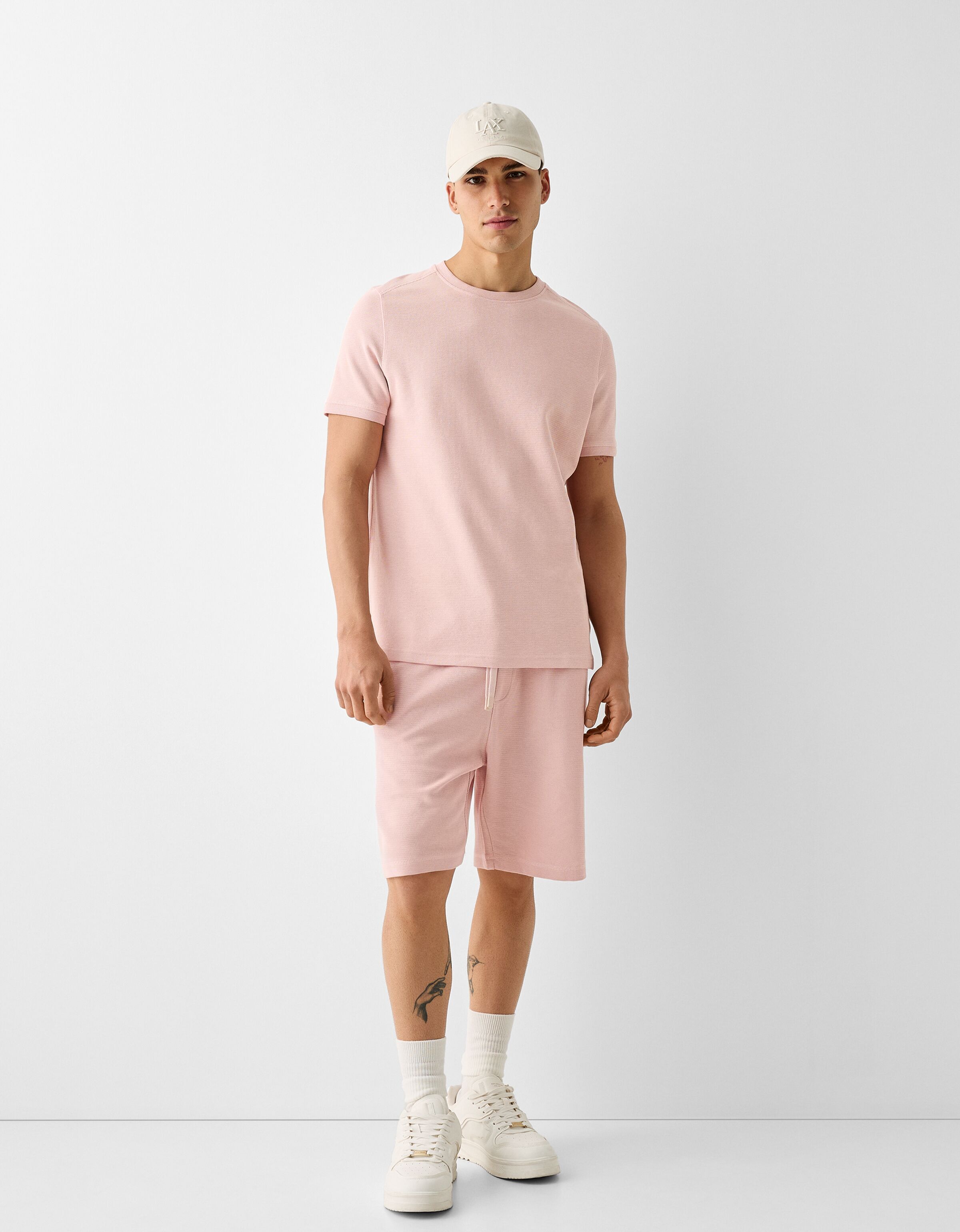 Set camiseta y bermuda Basicos Hombre Bershka