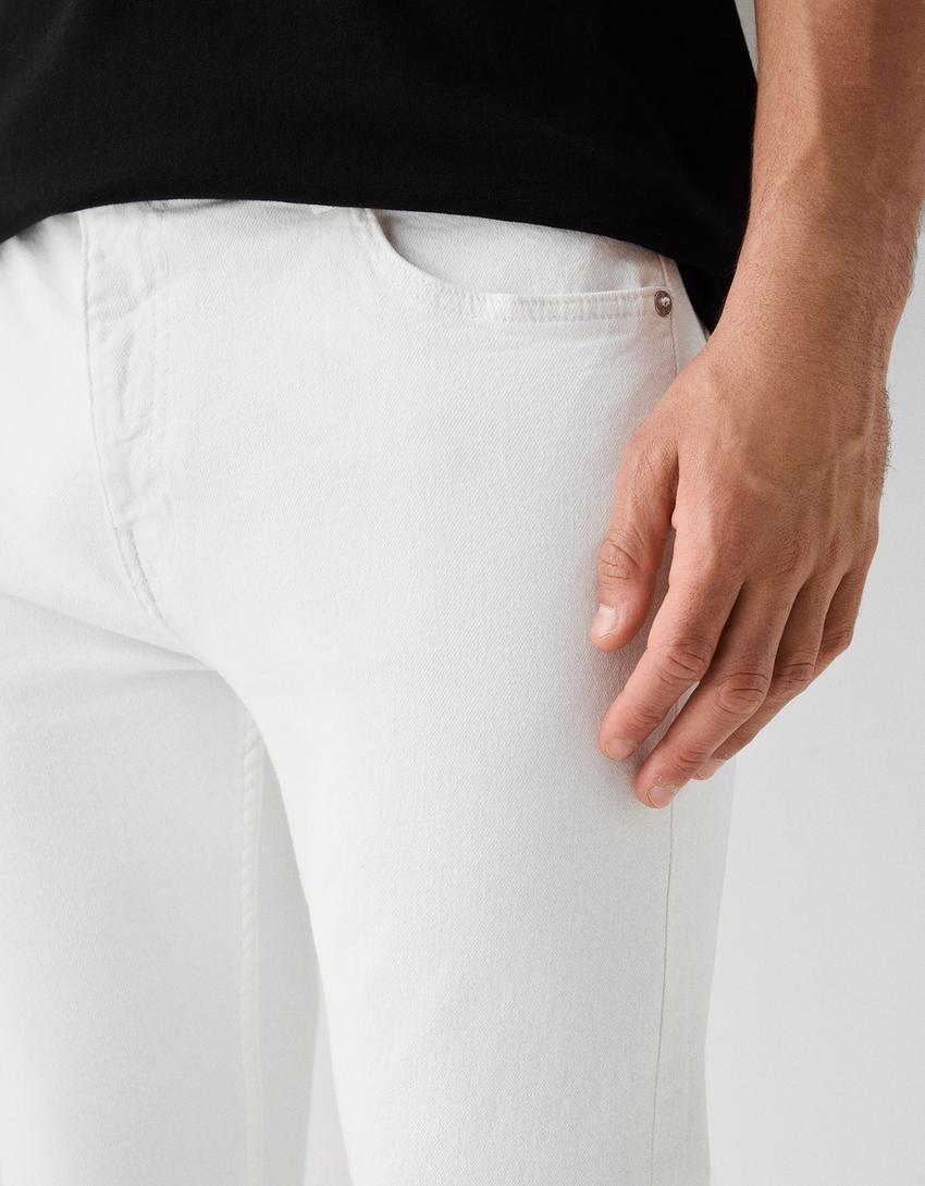 Jeans super skinny fit-Branco-5