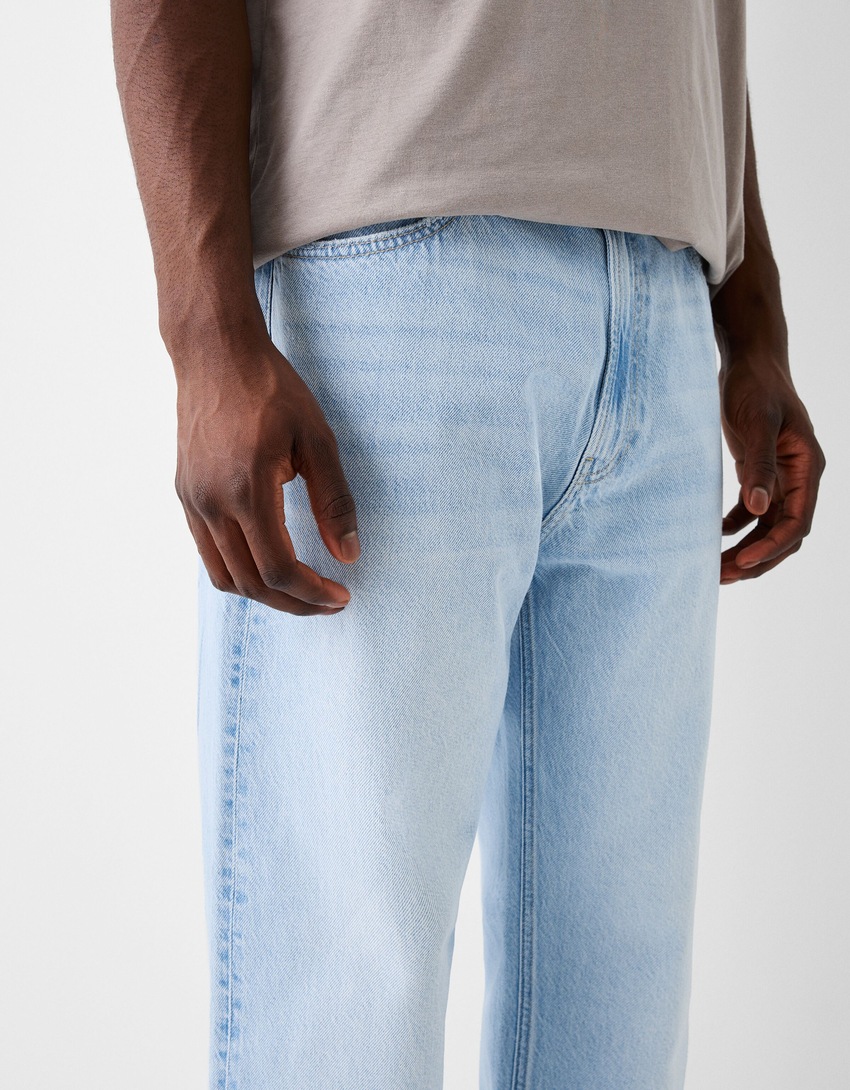 Straight fit ’90s jeans - Men | Bershka