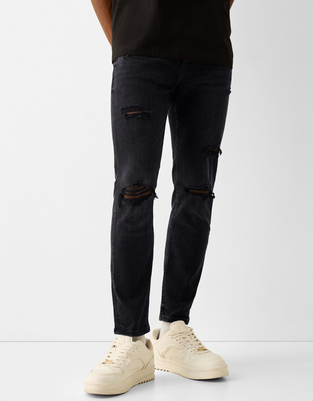 Bershka men's skinny sales jeans