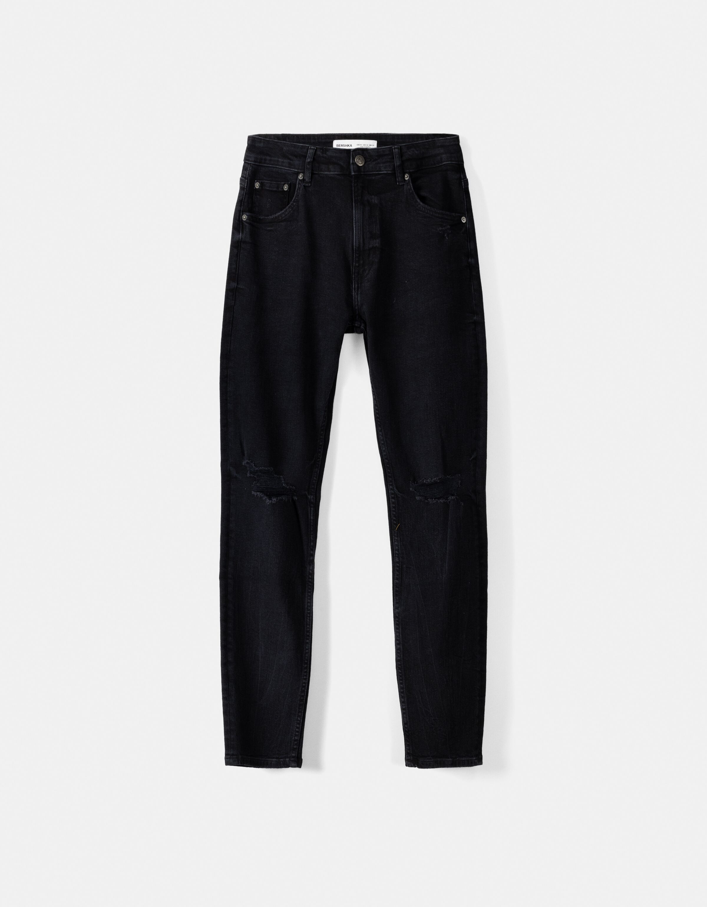 Black Contrast Stitch Jeans – Maison-B-More Global Store