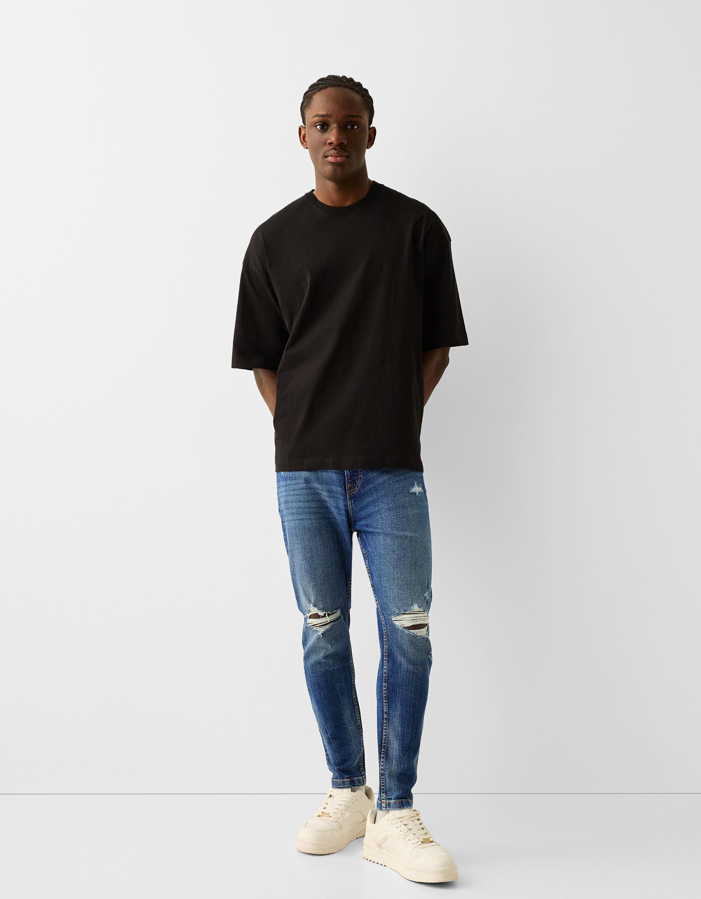 Bershka straight jeans hot sale