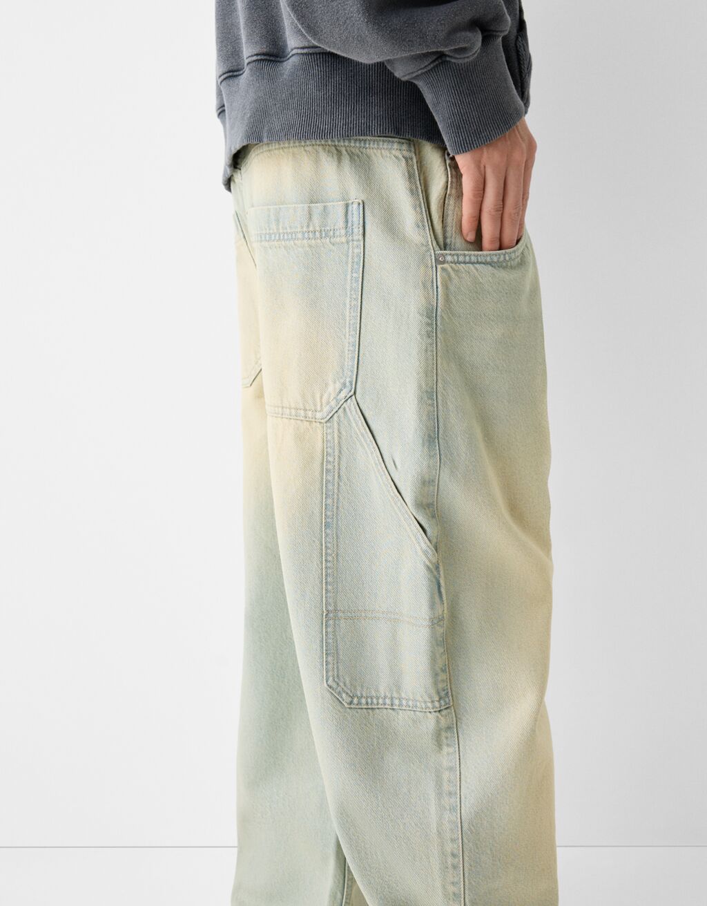 Jeans carpinteiro balloon-Verde-3