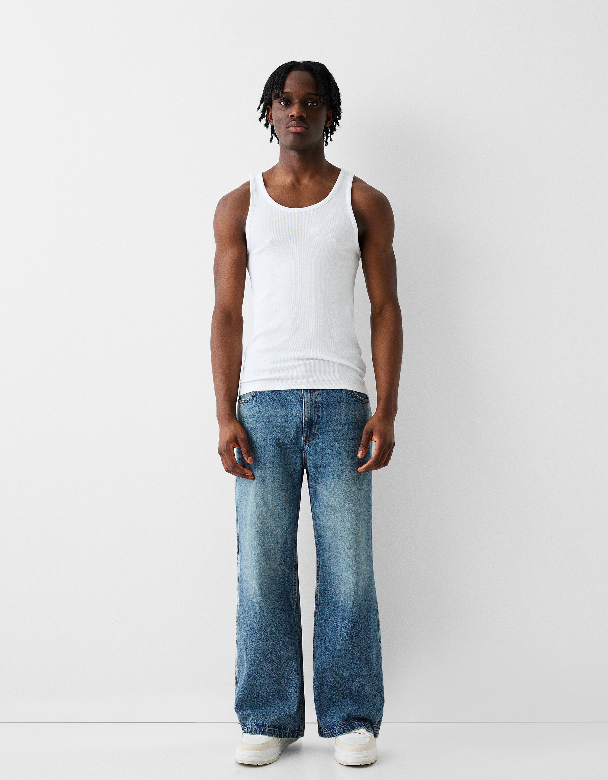 High clearance vest jeans