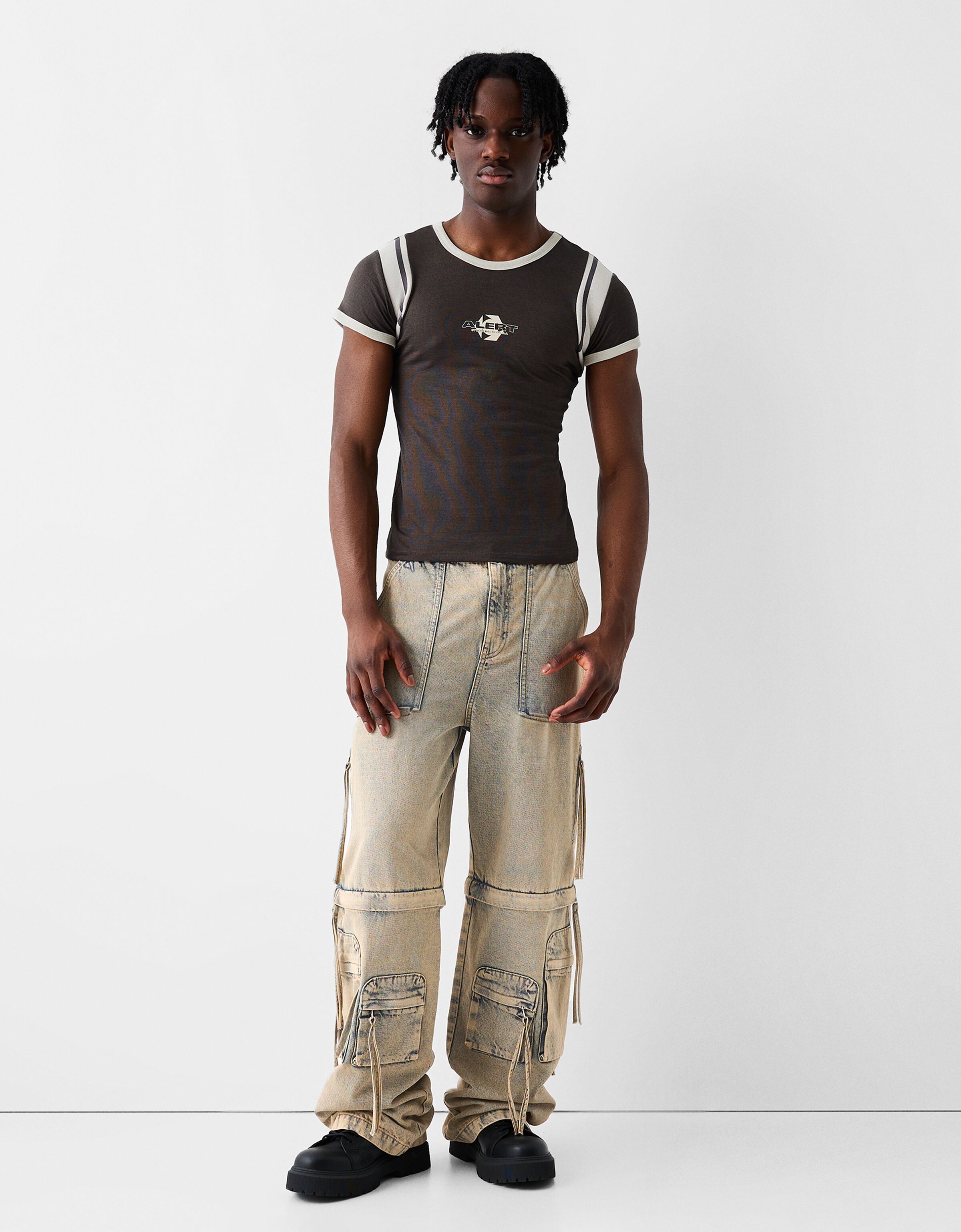 Vaqueros rotos hombre bershka sales