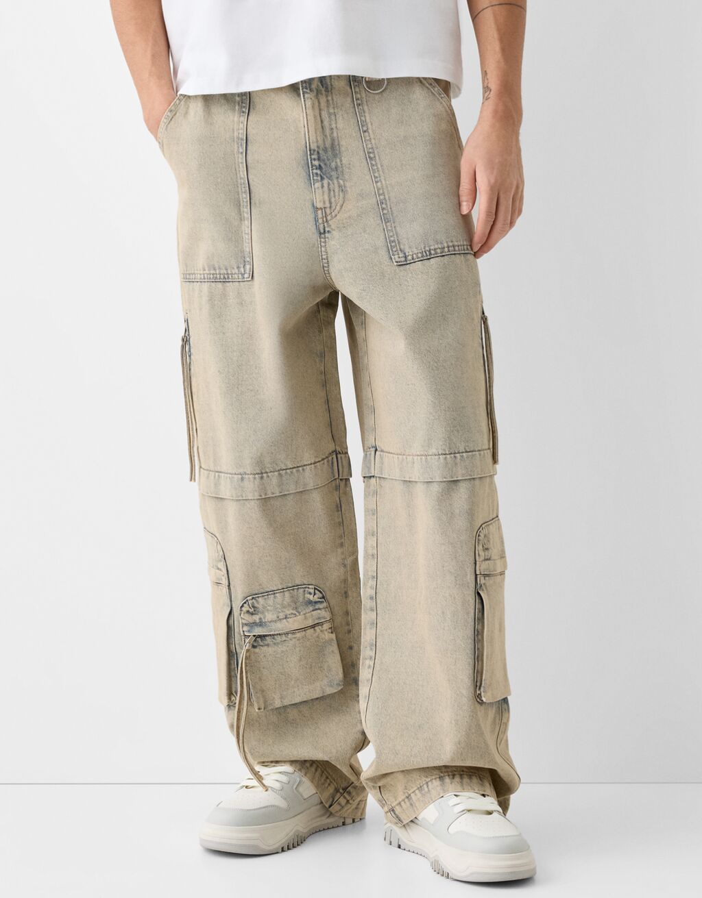 Super baggy cargo jeans - Men | Bershka